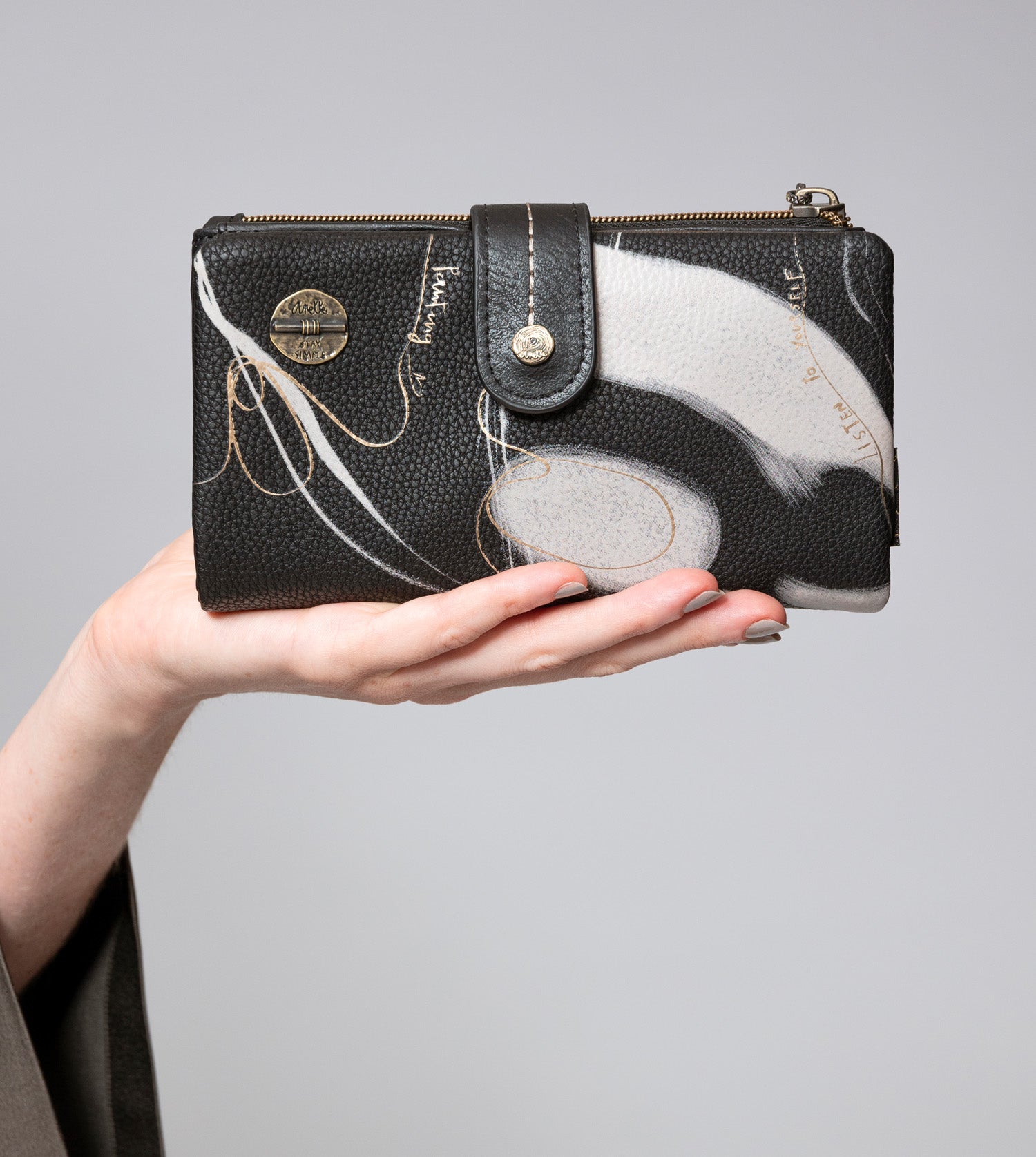 Billetero flexible negro RFID Nature Shodō