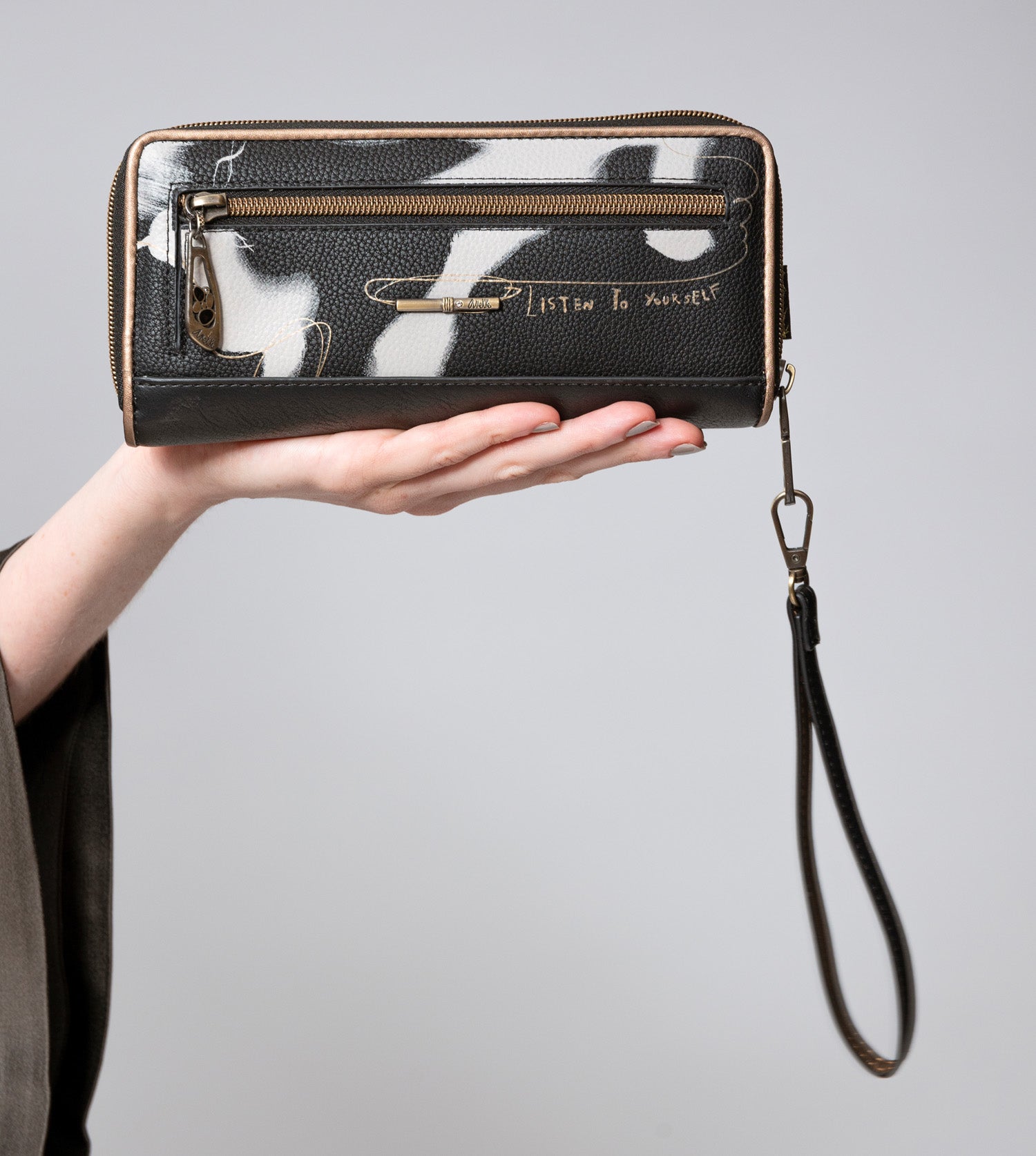 Billetero grande negro RFID Anekke Nature Shodō