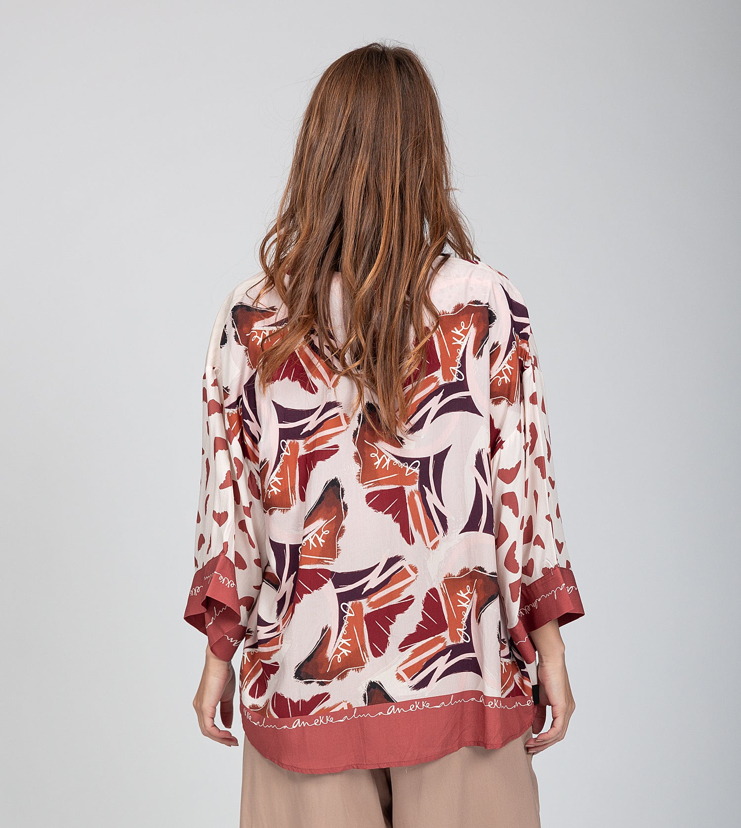 Kimono corto rojo