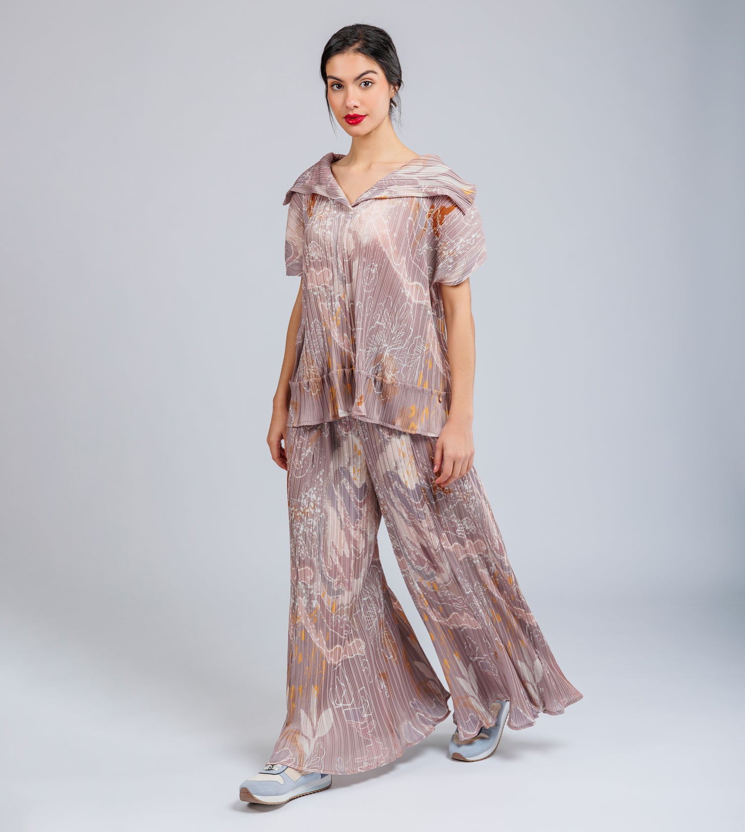 Pantalones fluidos estampados