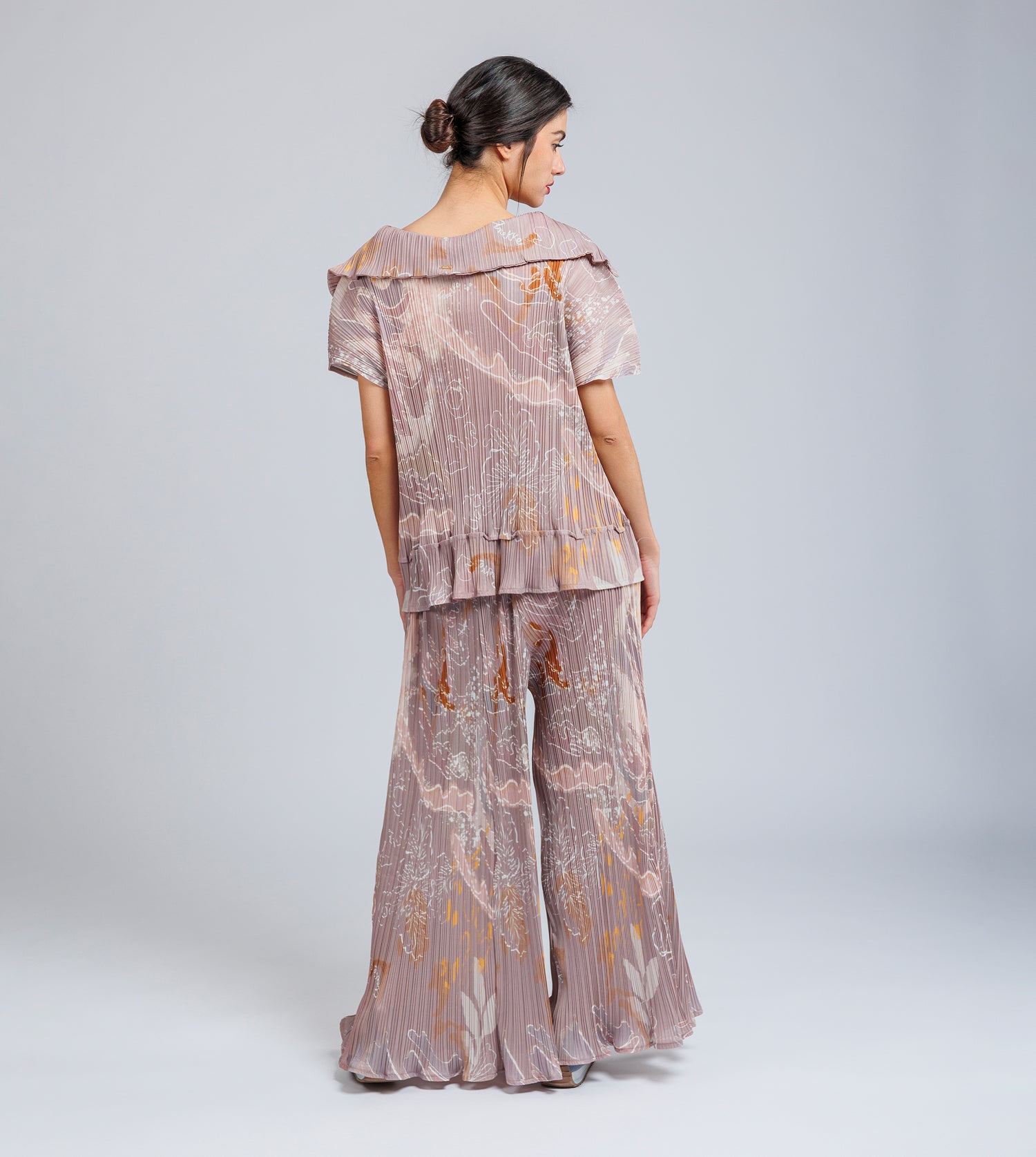 Pantalones fluidos estampados