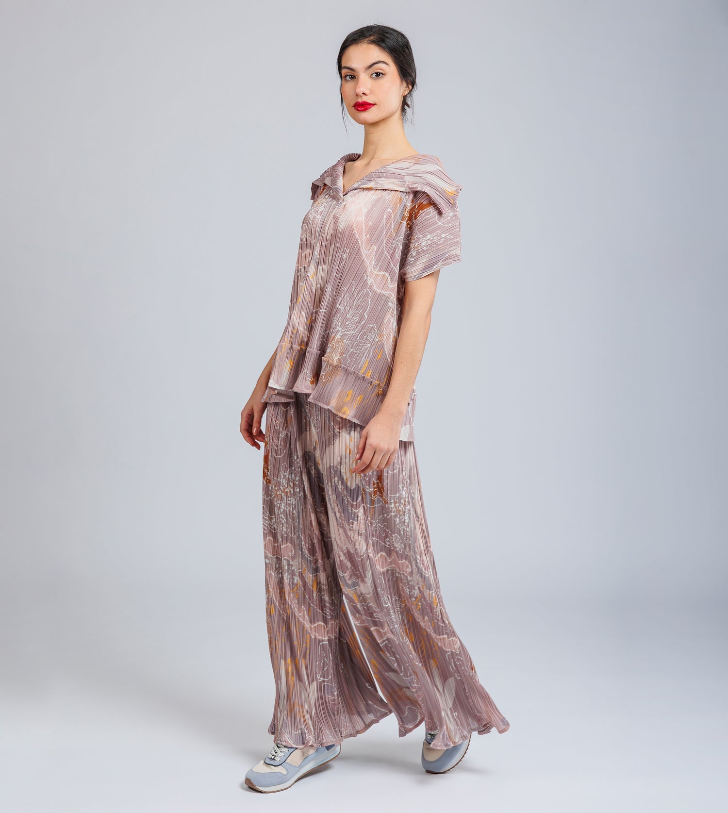 Pantalones fluidos estampados