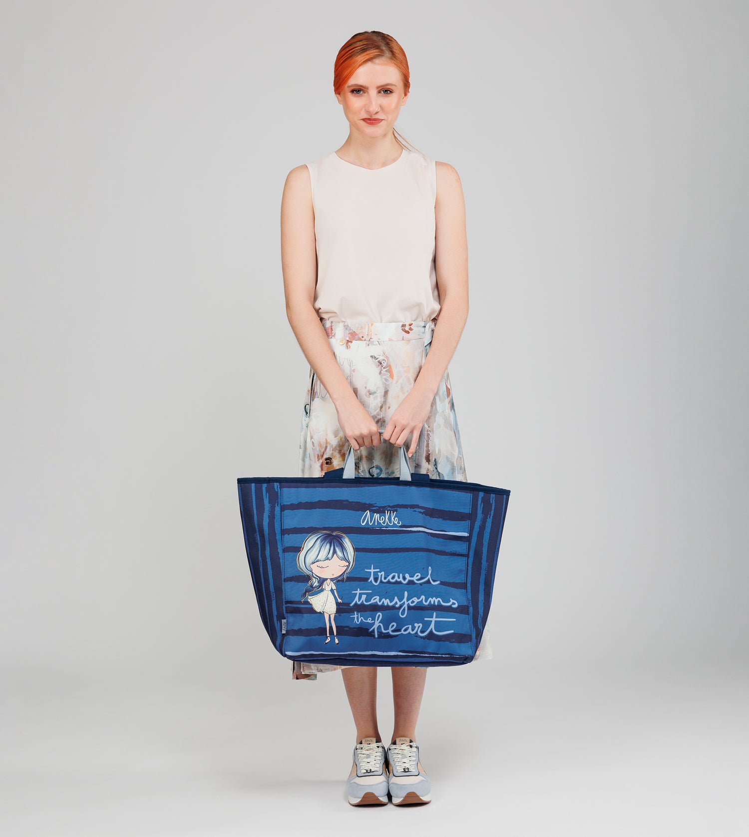 Bolso de playa grande azul