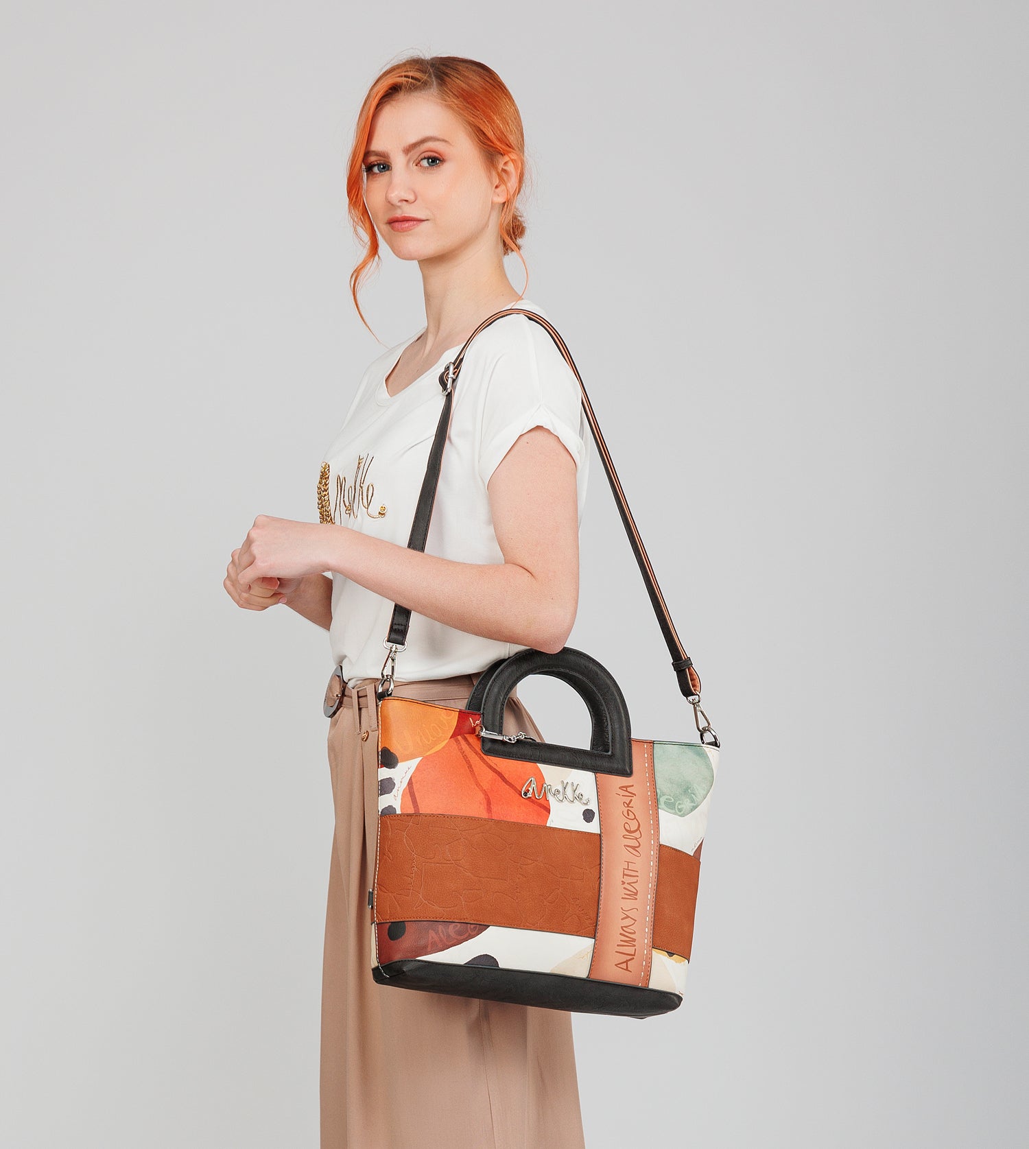 Bolso de mano con bandolera Alegría