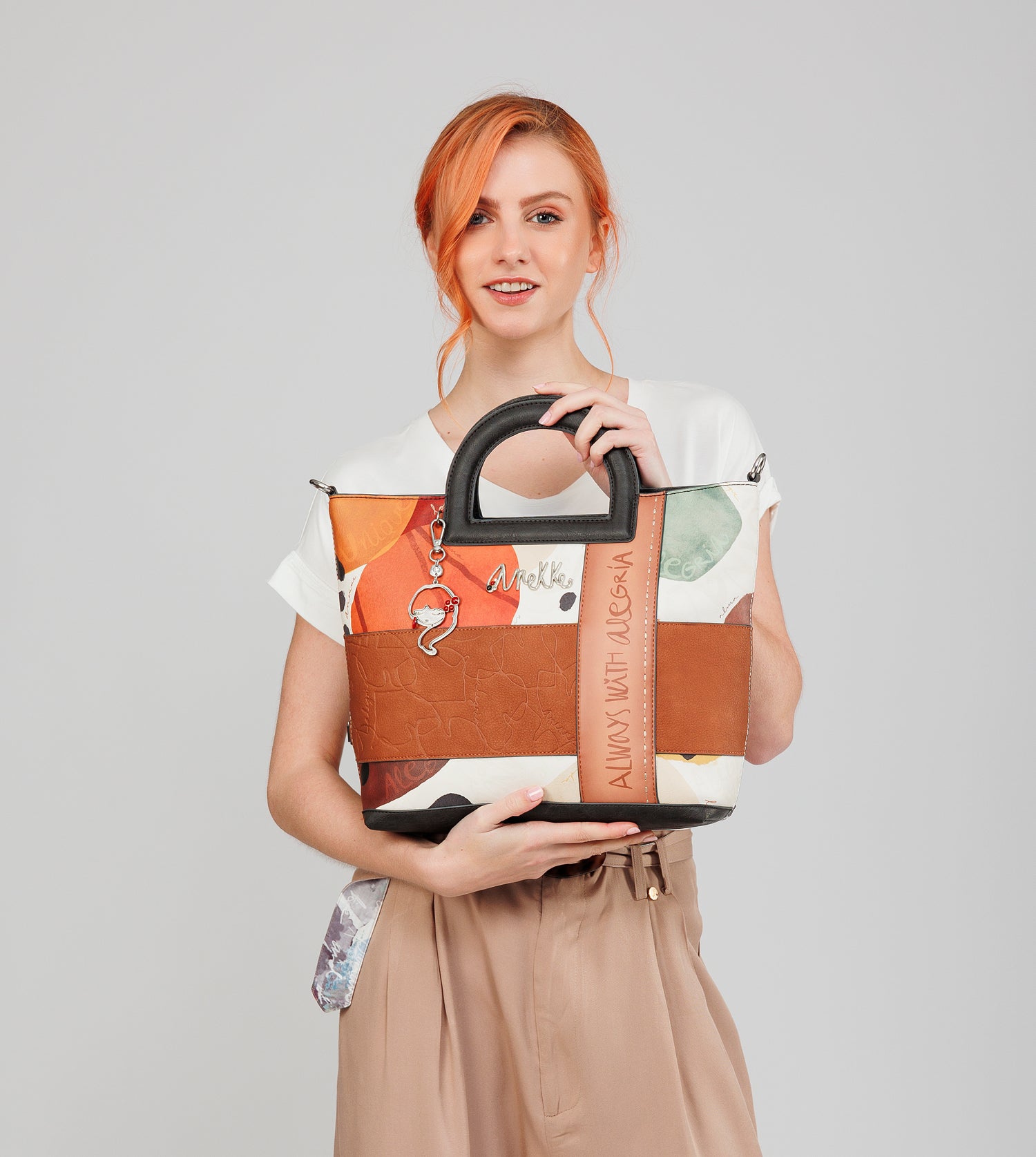 Bolso de mano con bandolera Alegría