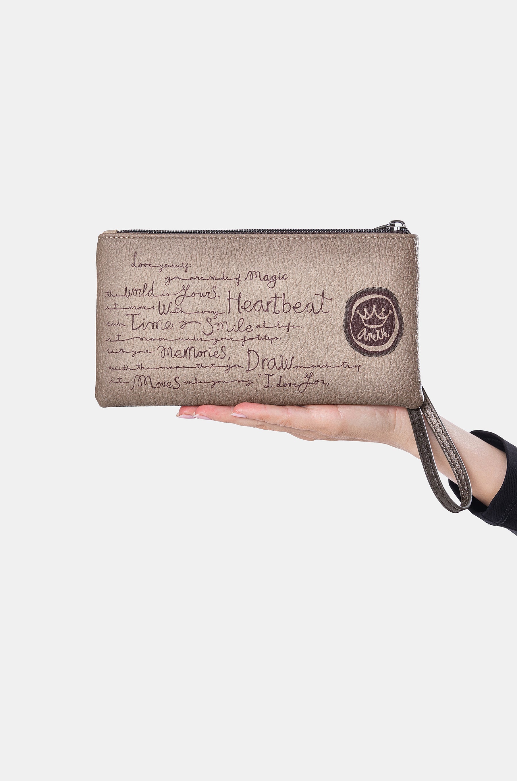 Billetero y bolso de mano Real