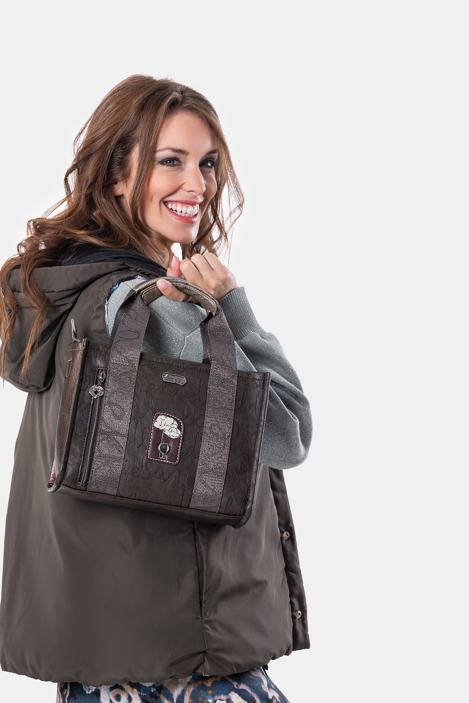 Bolso pequeño con asas Manifesto