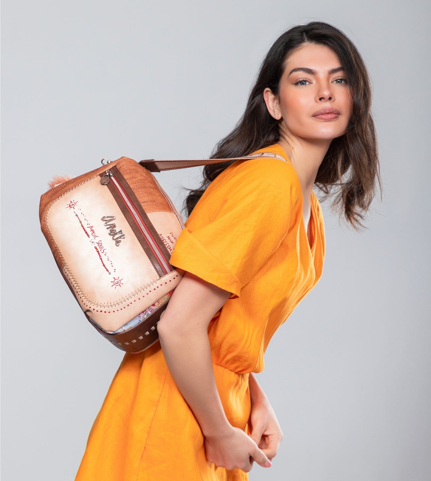 Bolso grande de hombro con bandolera Tribe