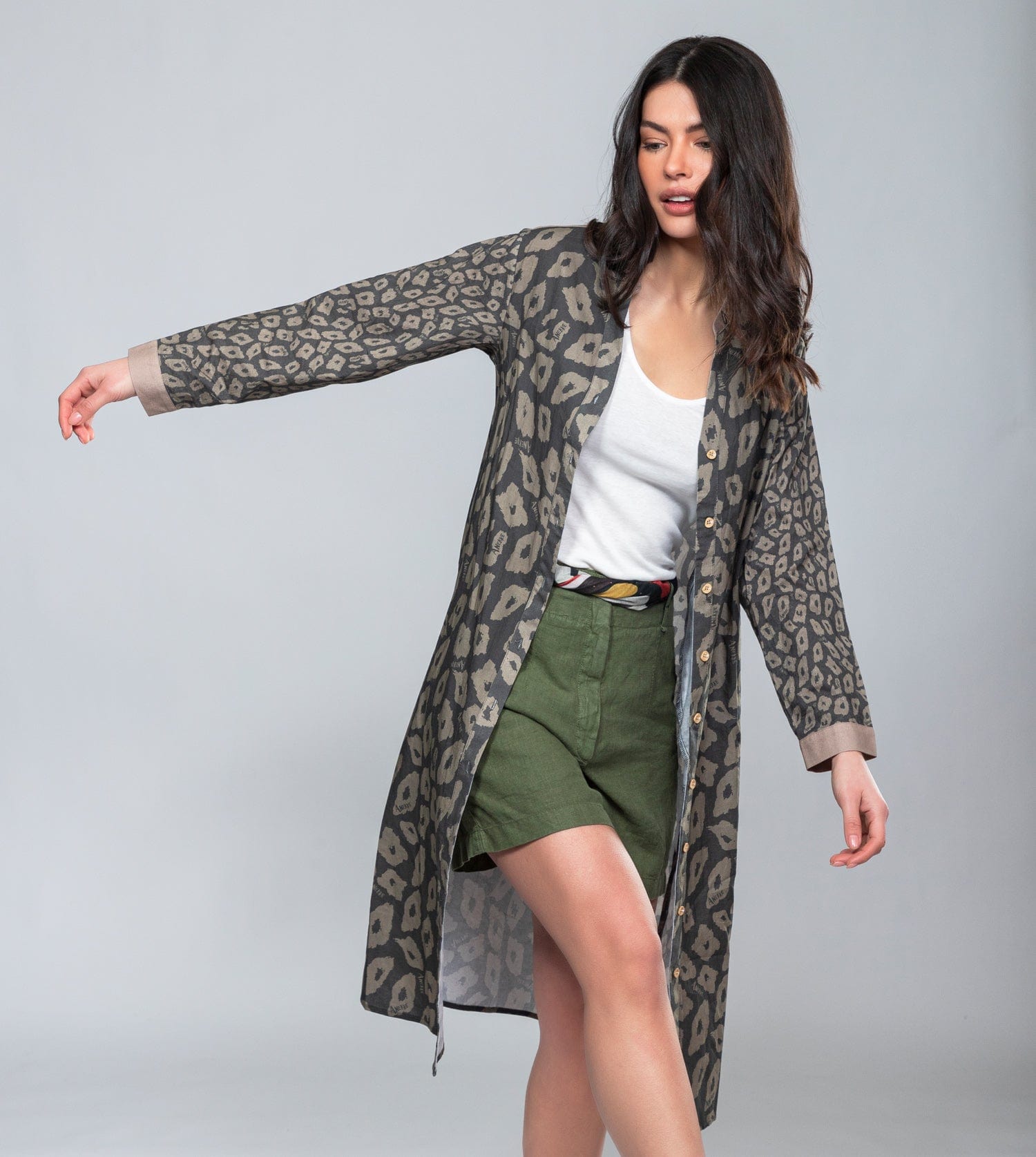 Vestido estampado leopardo