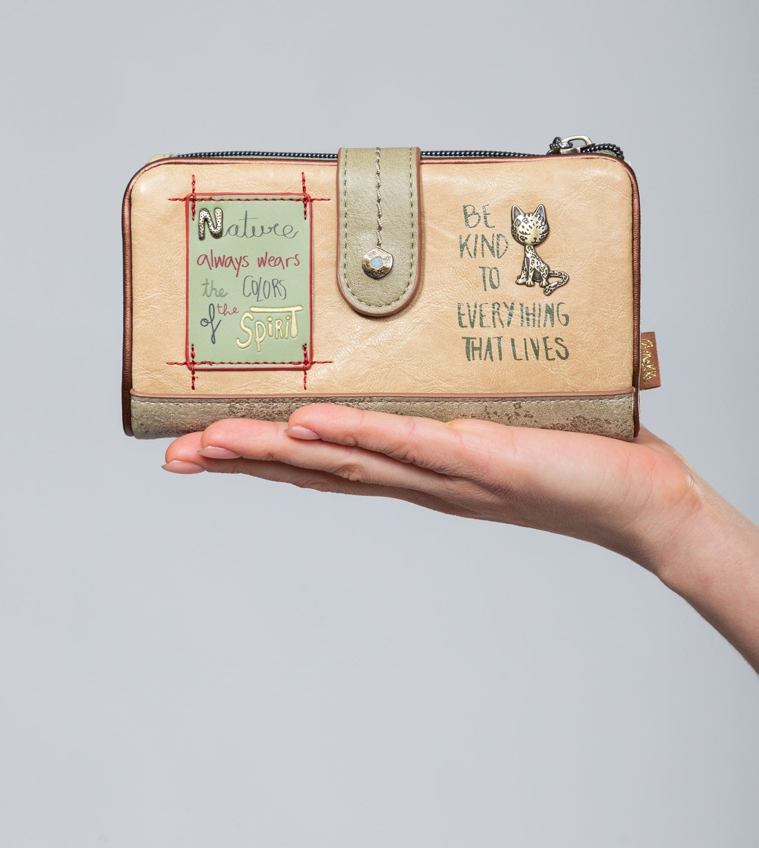 Billetero grande flexible RFID Butterfly