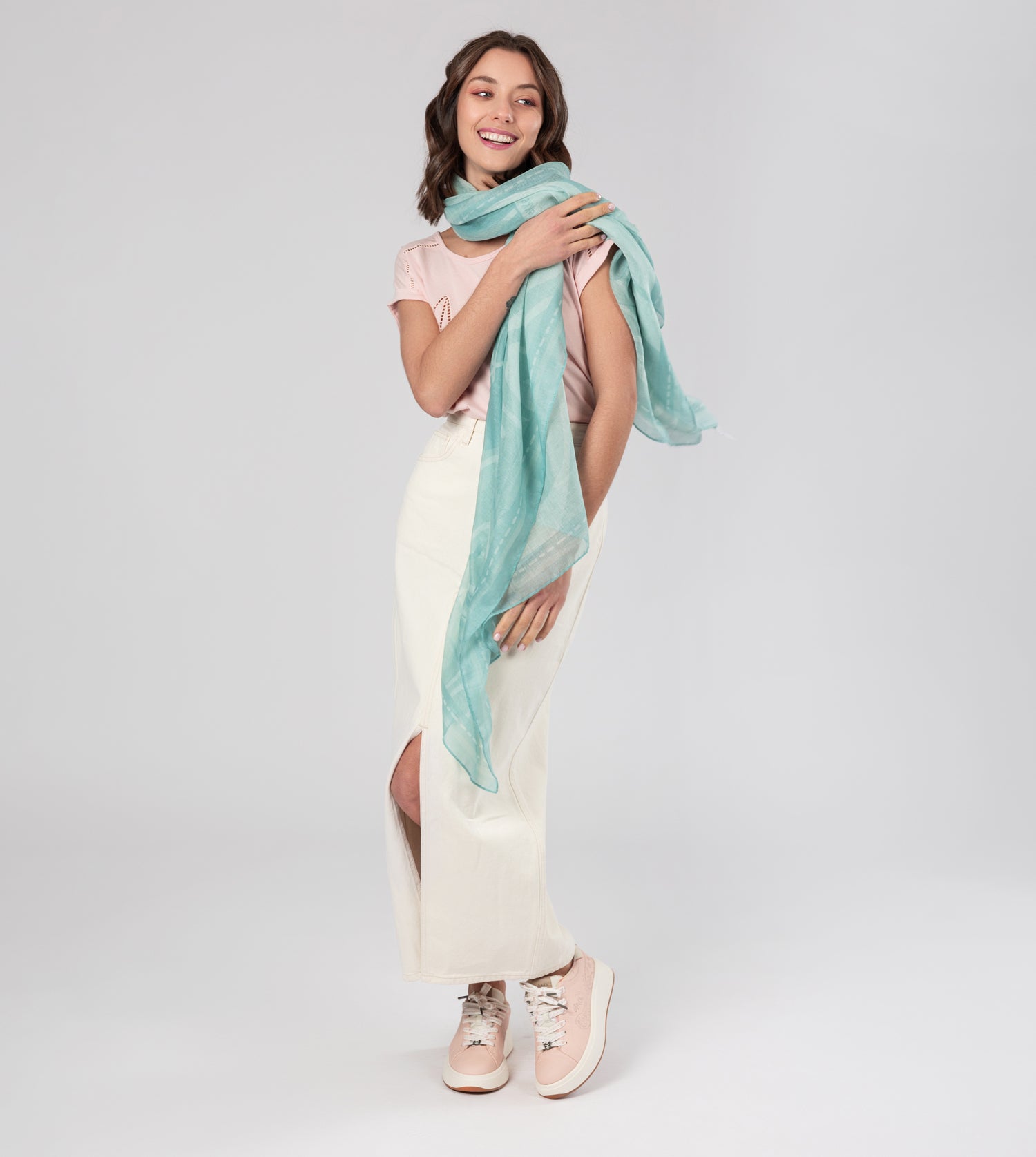 Pañuelo verde Peace & Love