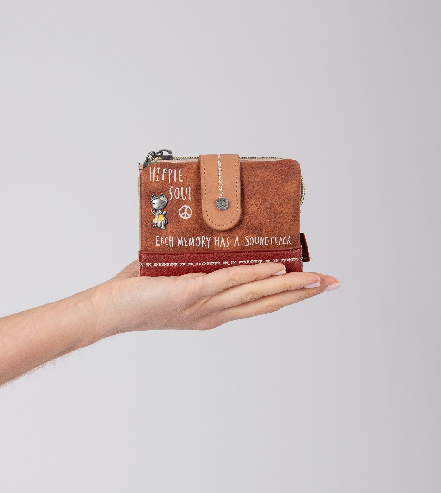 Billetero RFID pequeño Flowers