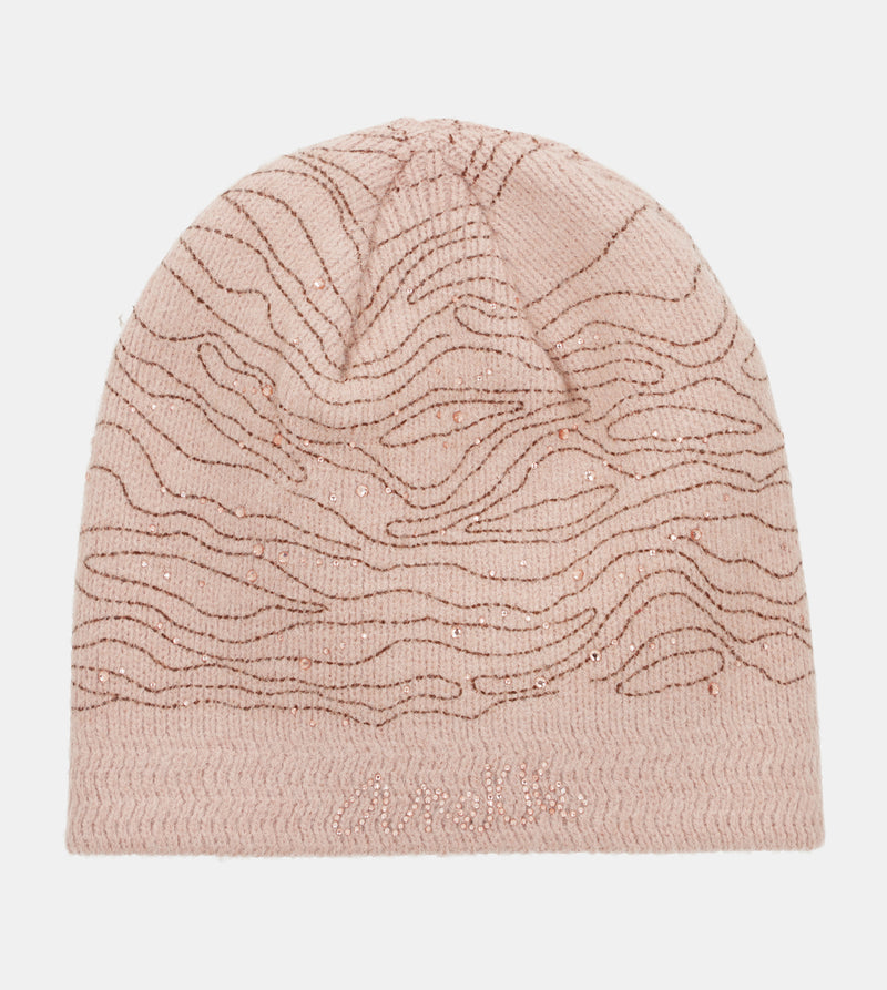 Gorro de punto rosa