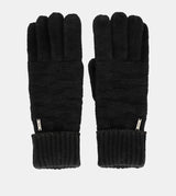 Guantes de punto negro