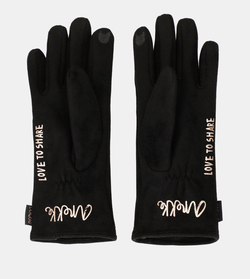 Guantes interior forrado negro