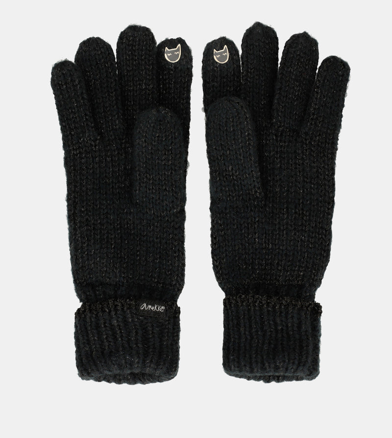 Guantes logomanía negro