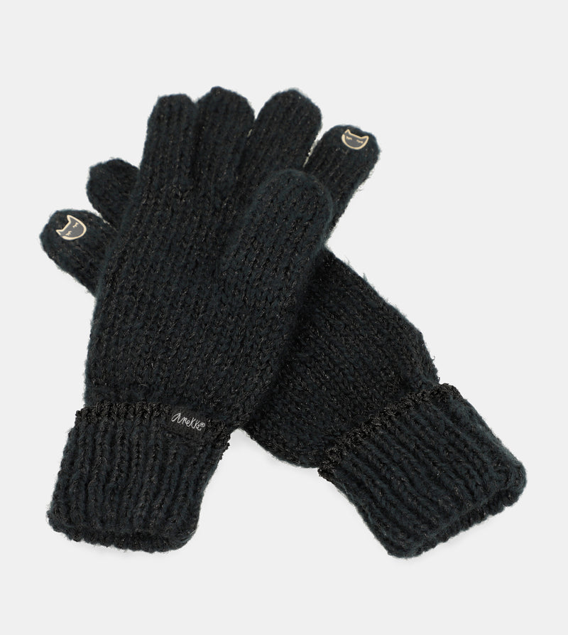 Guantes logomanía negro