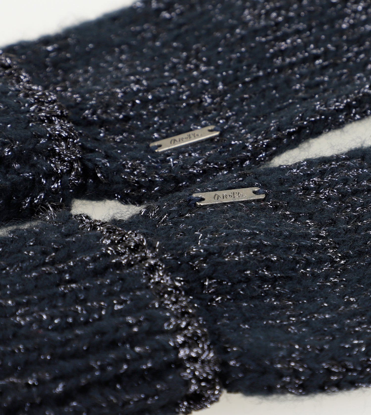 Guantes logomanía azul marino