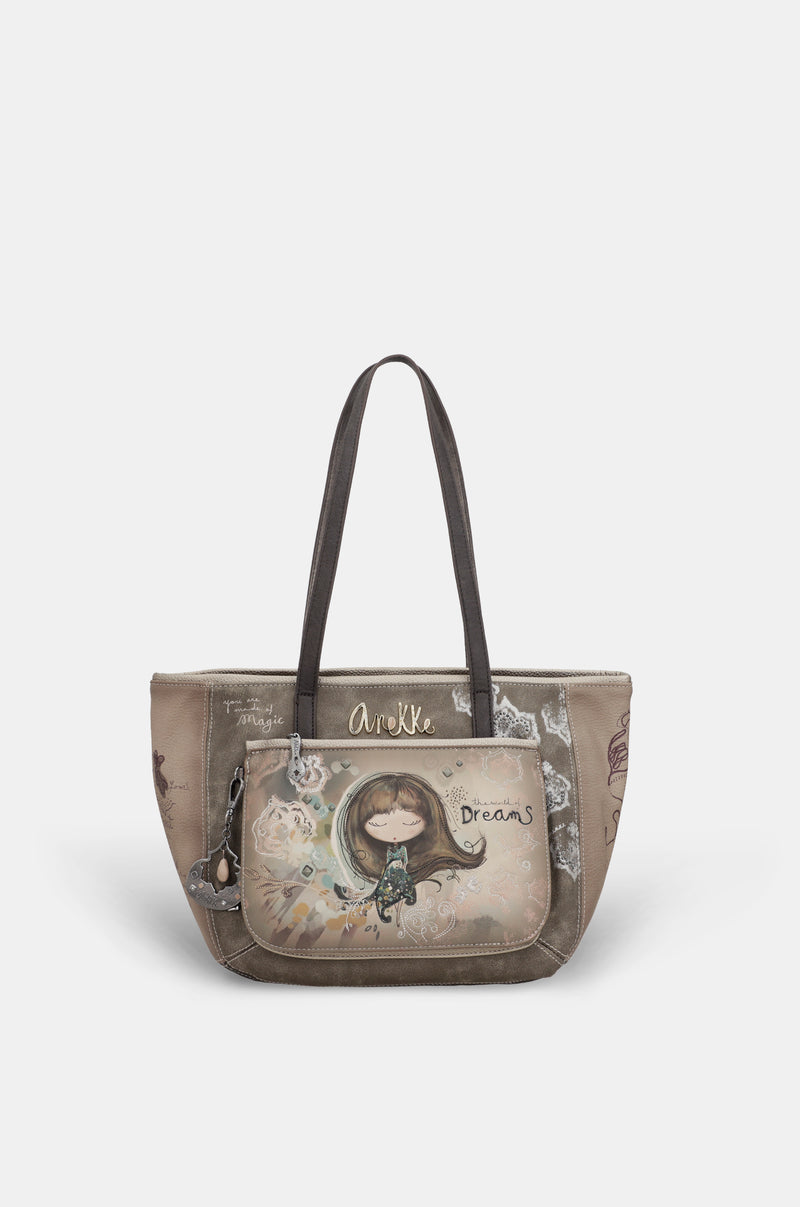 Bolso de hombro grande Real