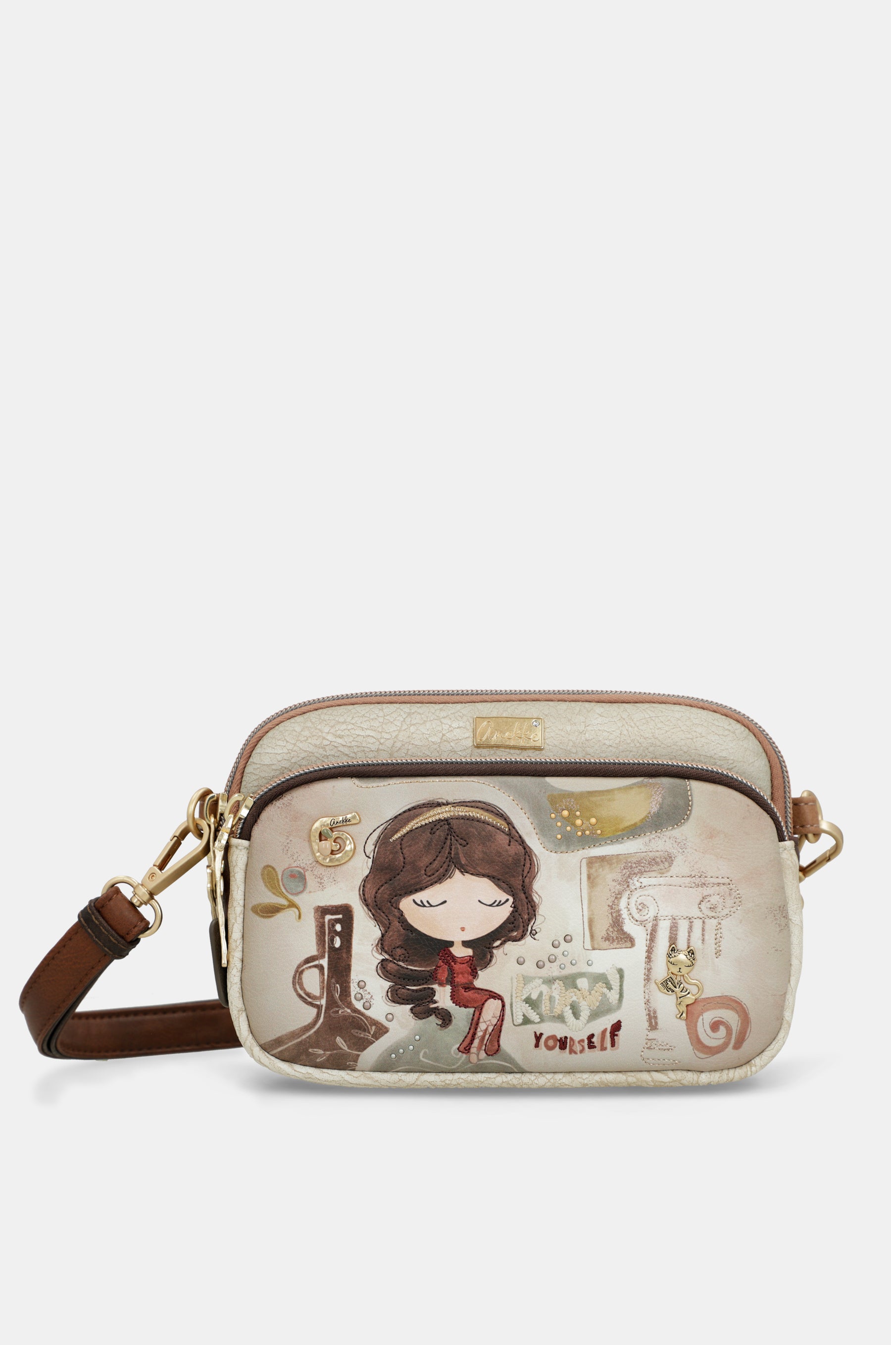 Bandolera 3 compartimentos pequeña Muse