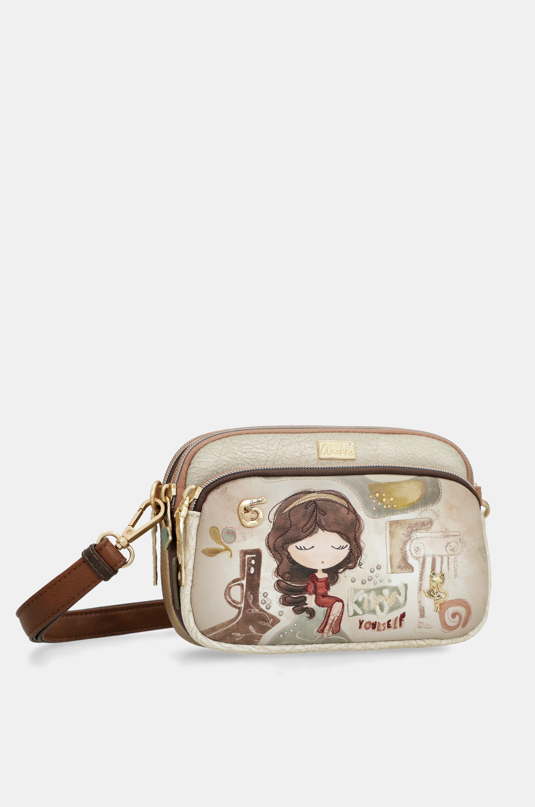 Bandolera 3 compartimentos pequeña Muse