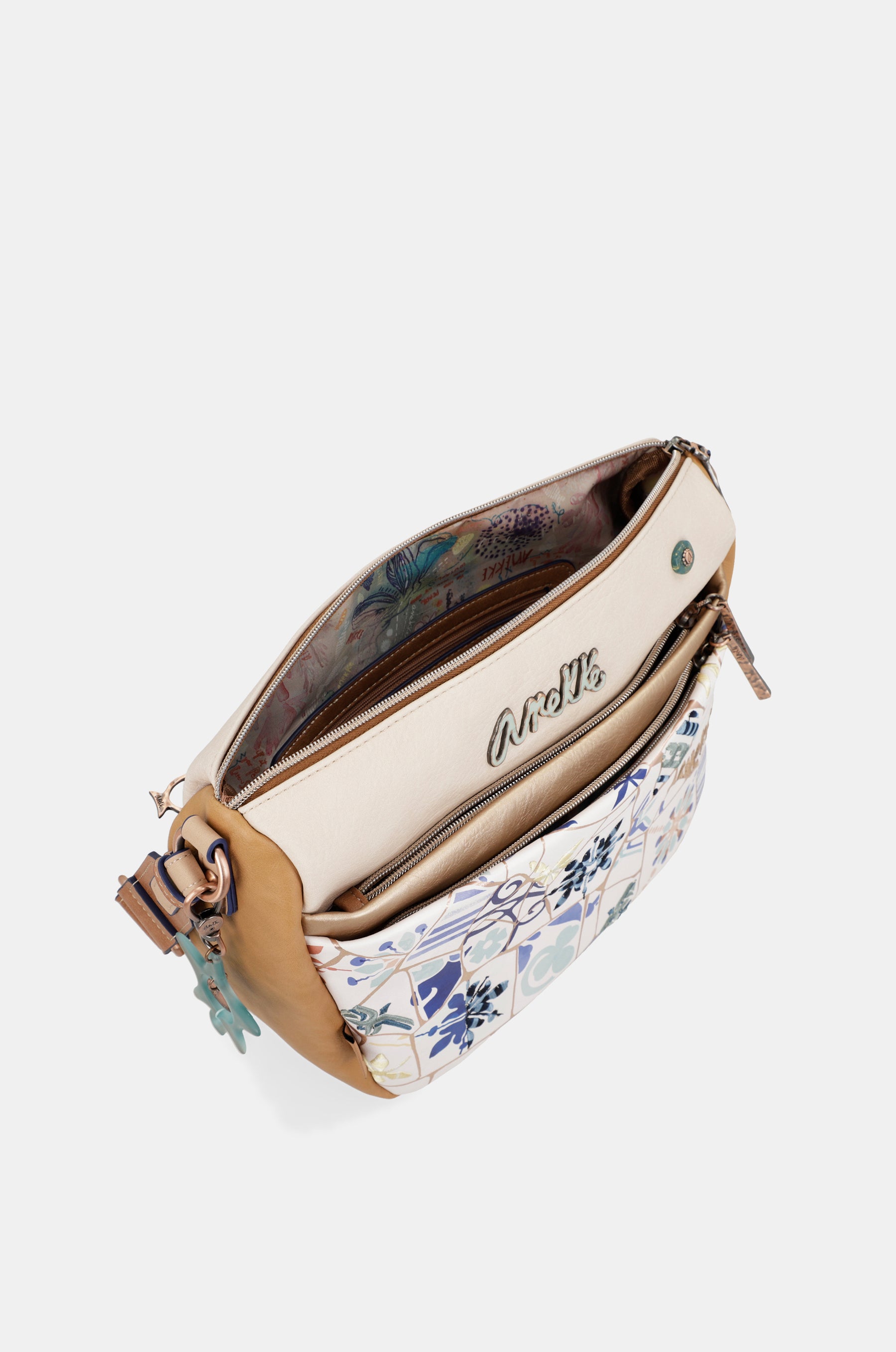 Bandolera con estampado azulejo Sunrise