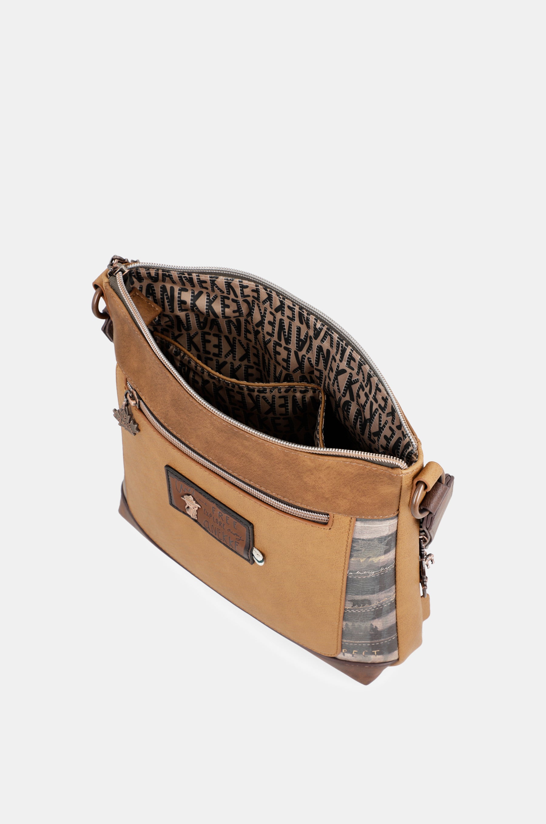 Bandolera mediana verde Wild