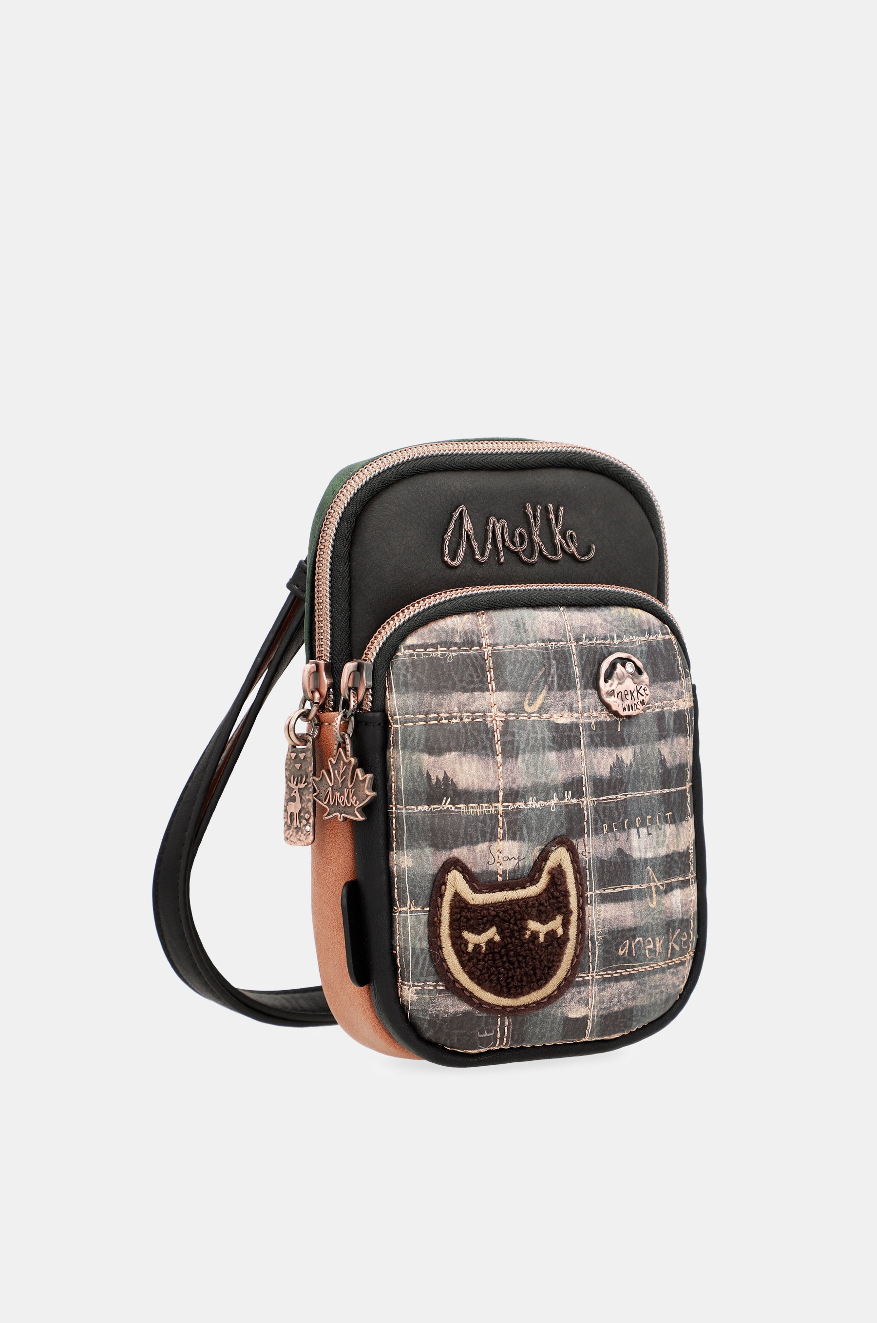 Mini bandolera con bolsillo frontal Wild
