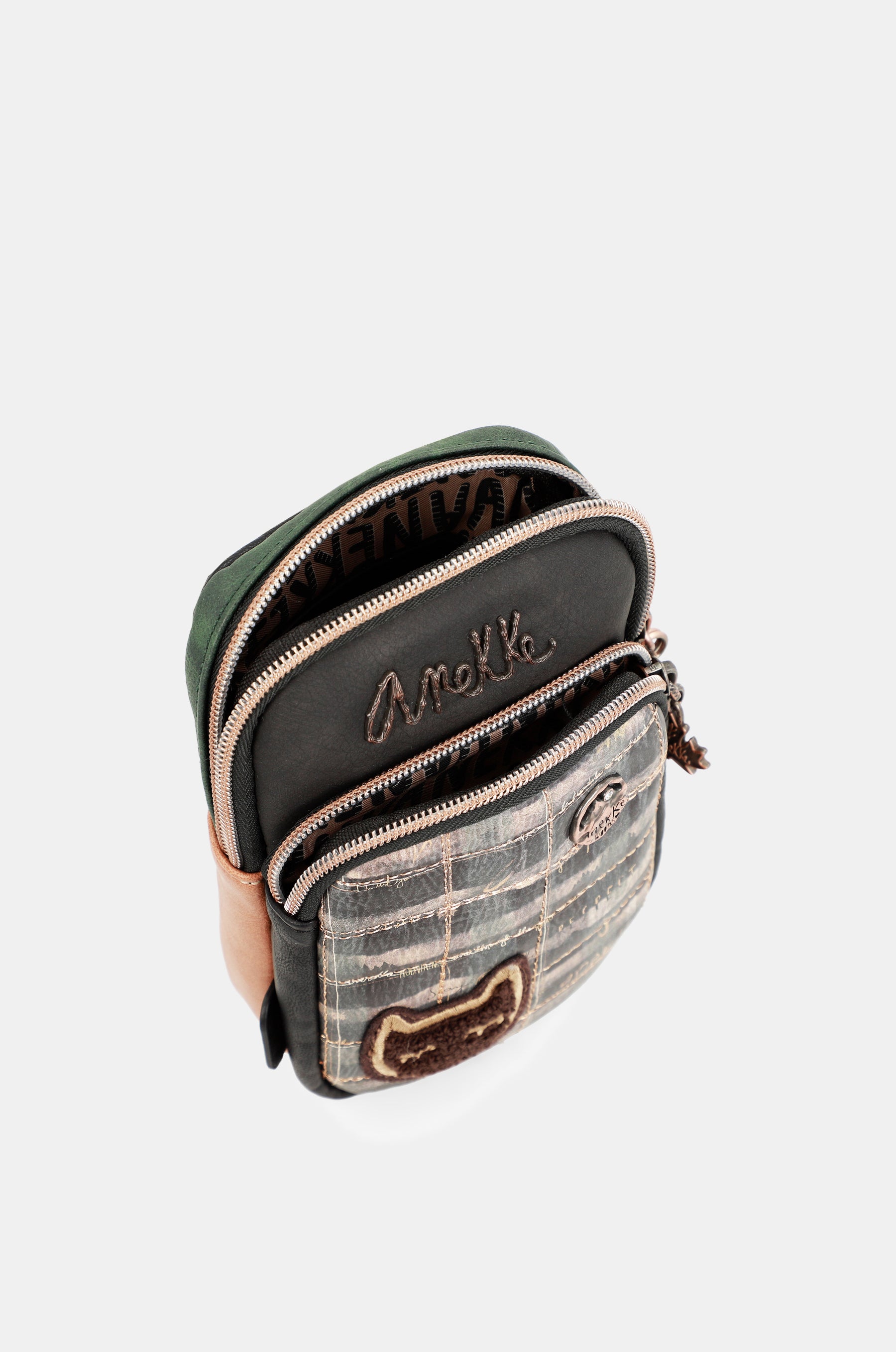 Mini bandolera con bolsillo frontal Wild