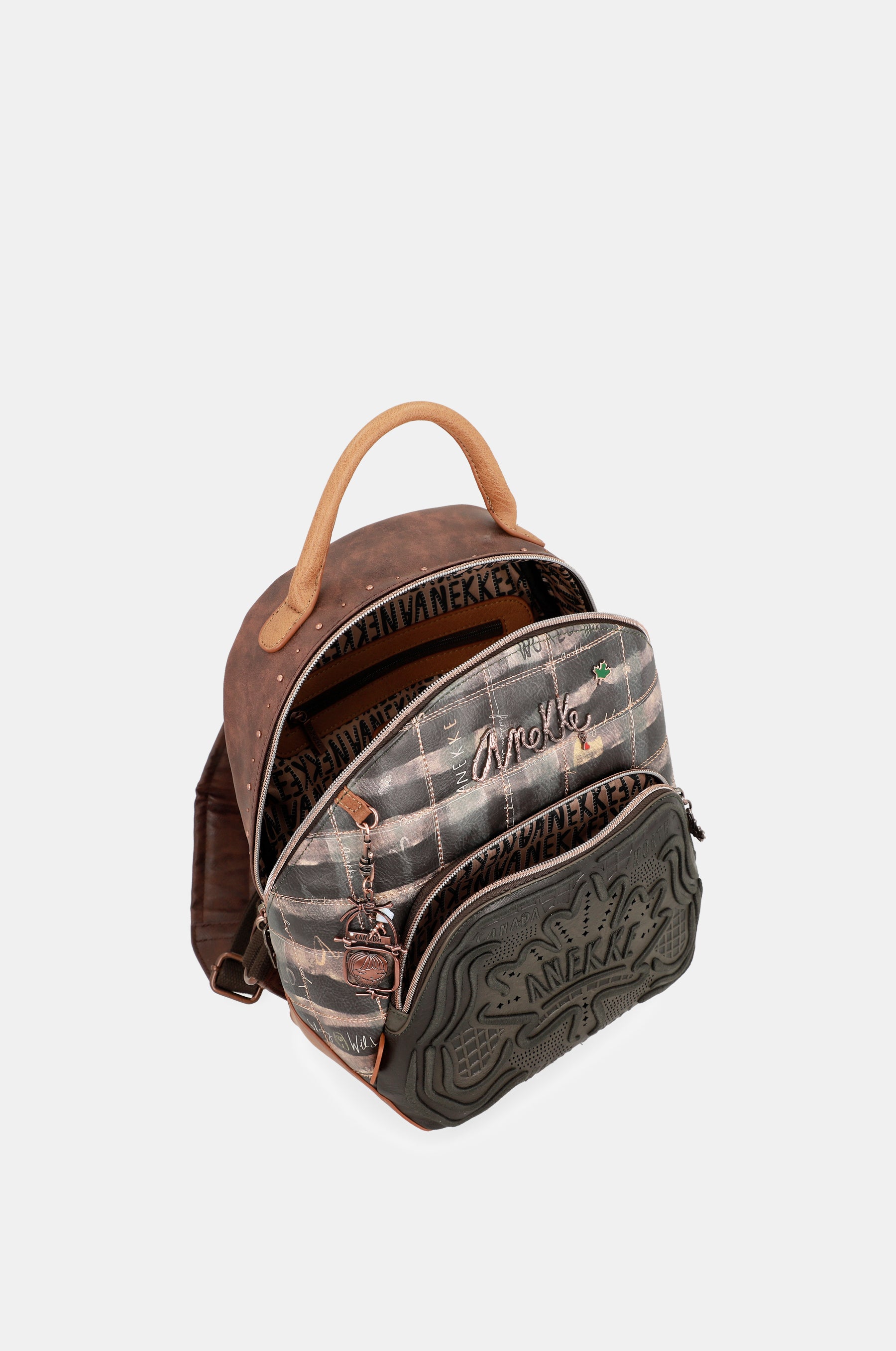 Mochila con cuadros verdes Wild