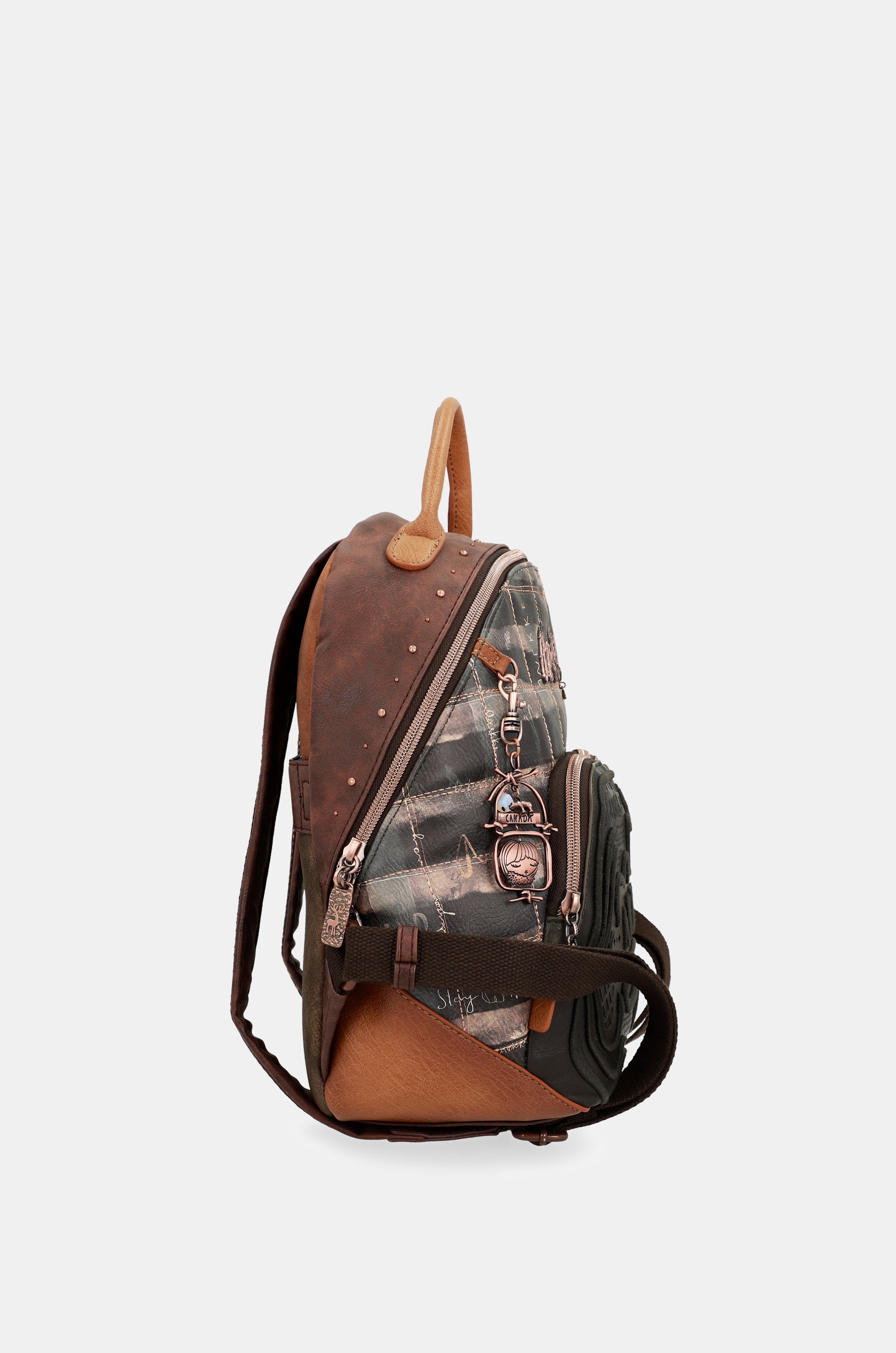 Mochila con cuadros verdes Wild