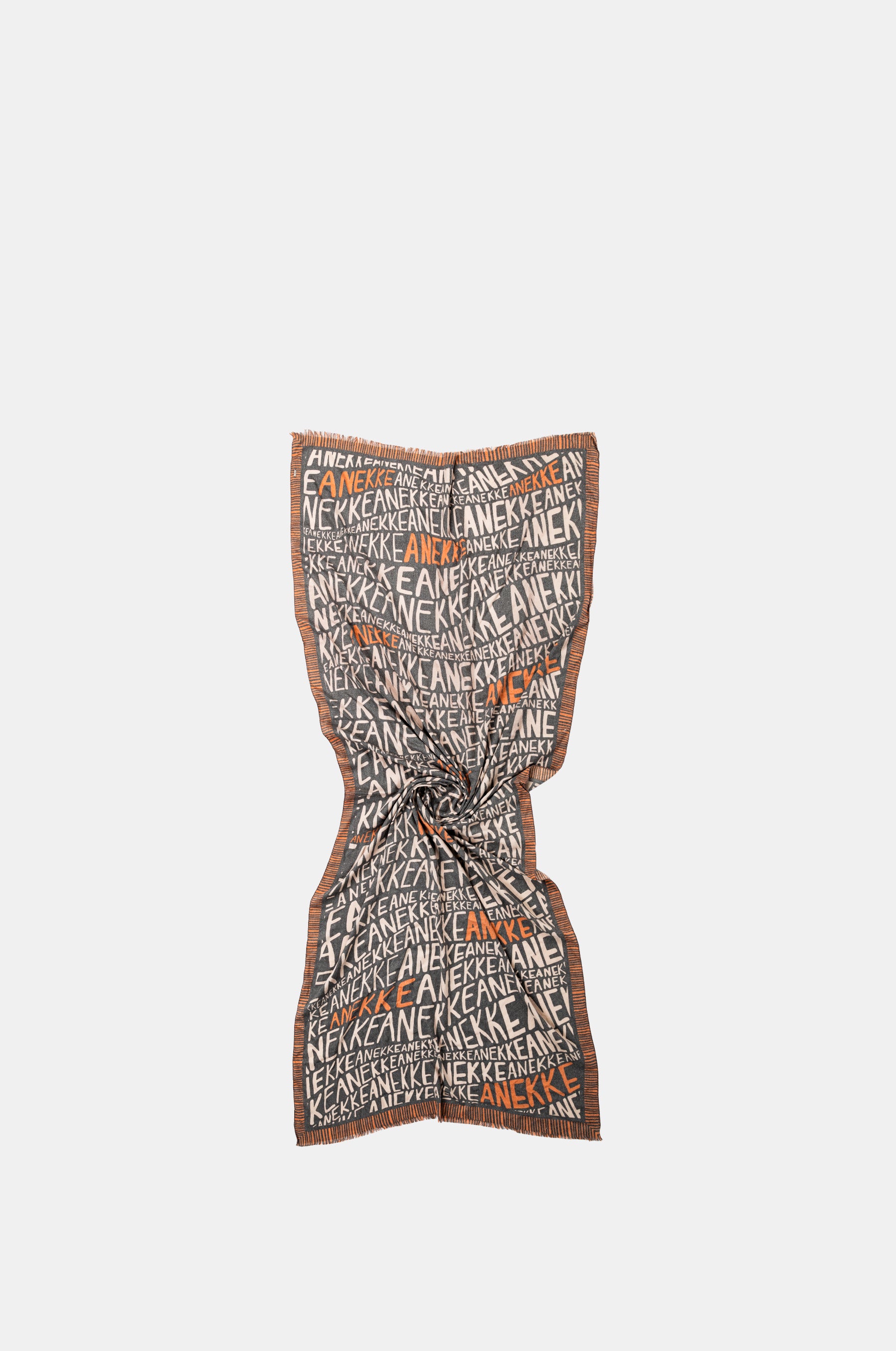 Pashmina logo marrón
