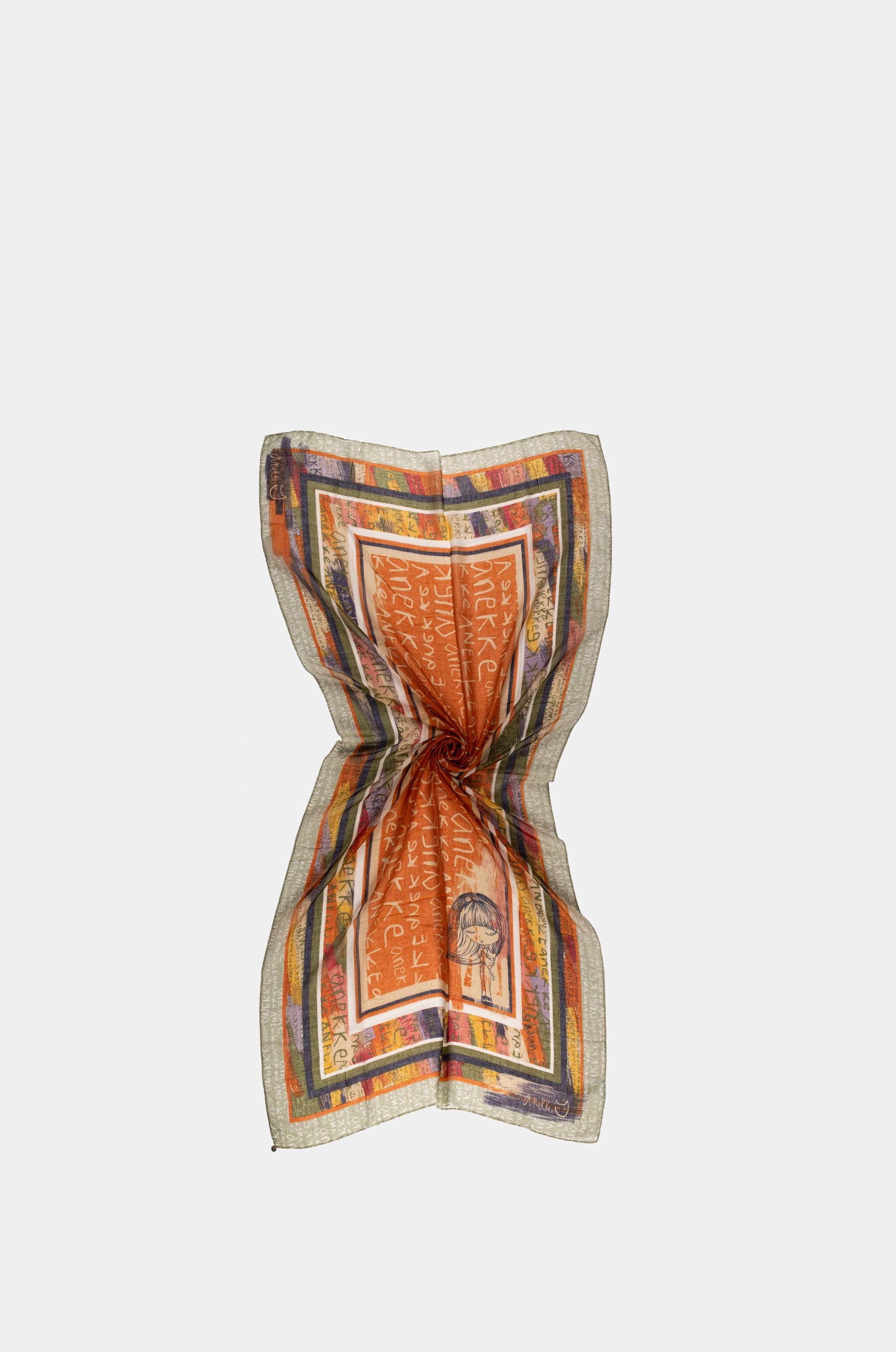 Pañuelo estampado ocre Magic Souls