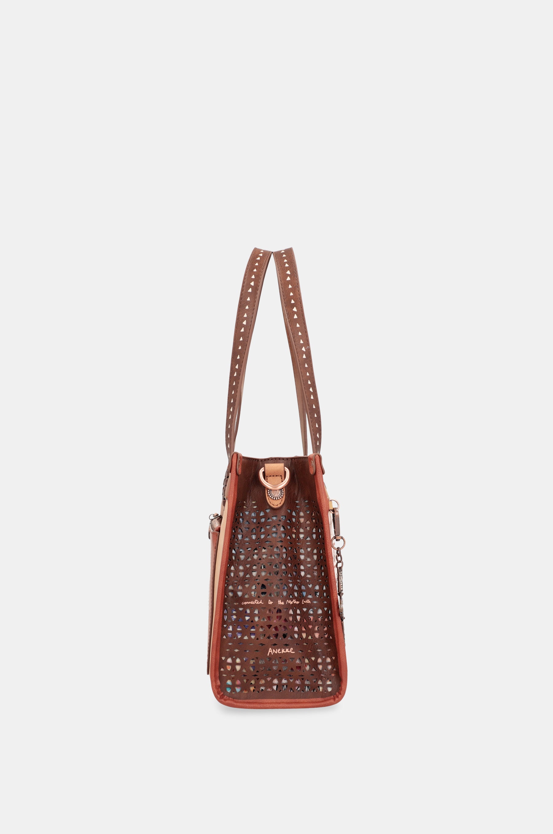 Bolso tote estampado con bandolera Menire