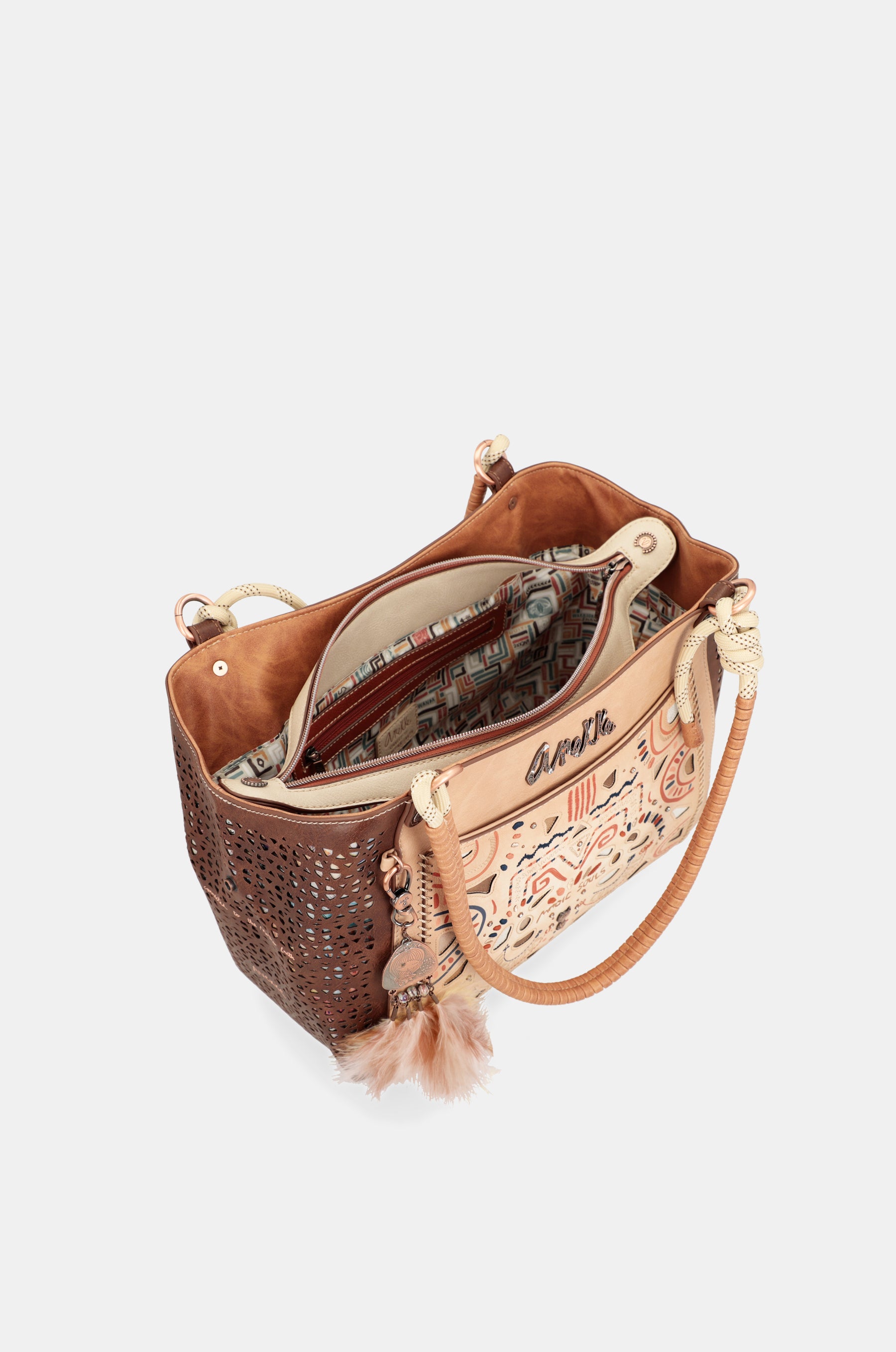 Bolso tote asas trenzadas Tribe