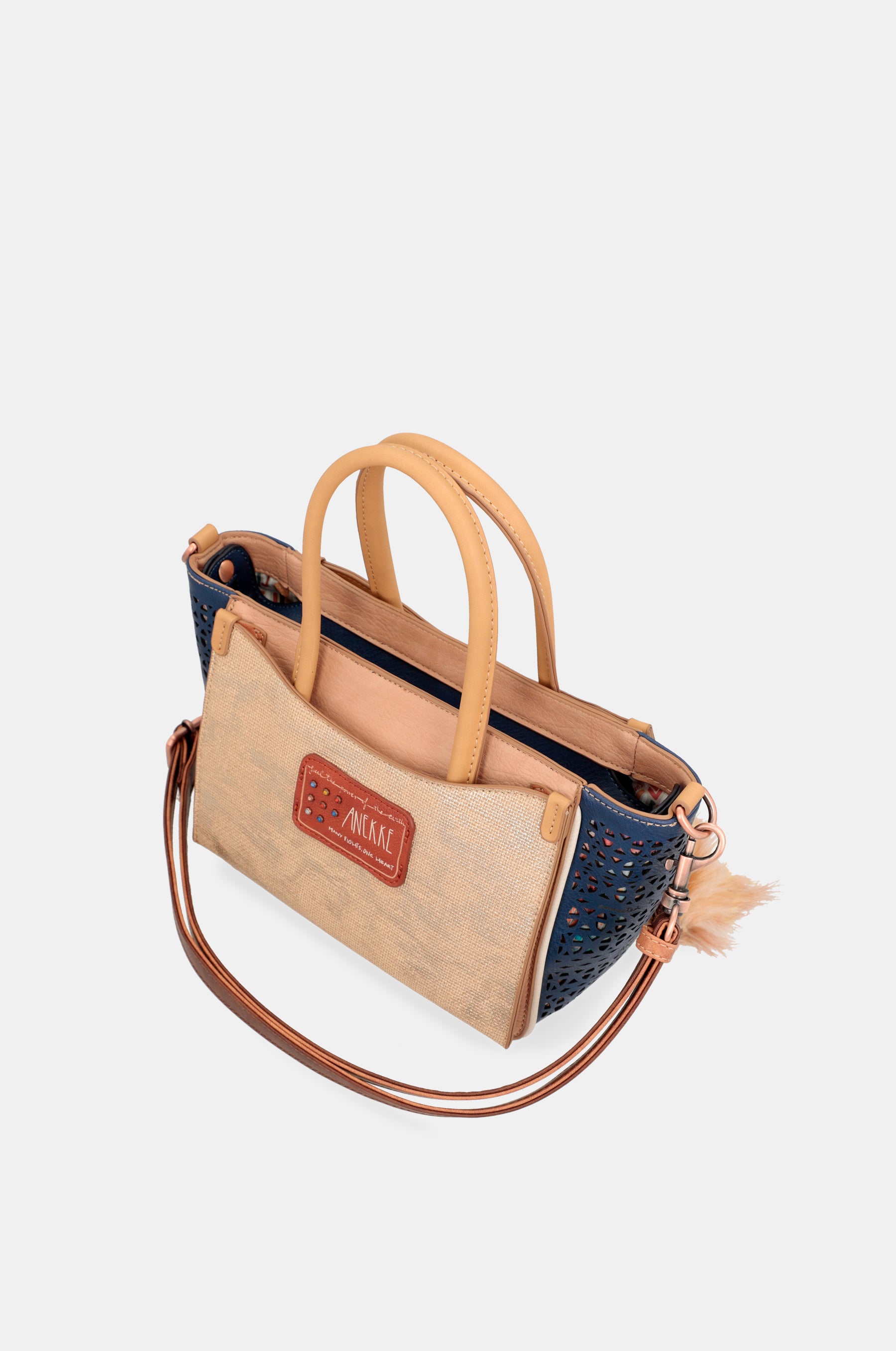 Bolso dos asas con bandolera Tribe