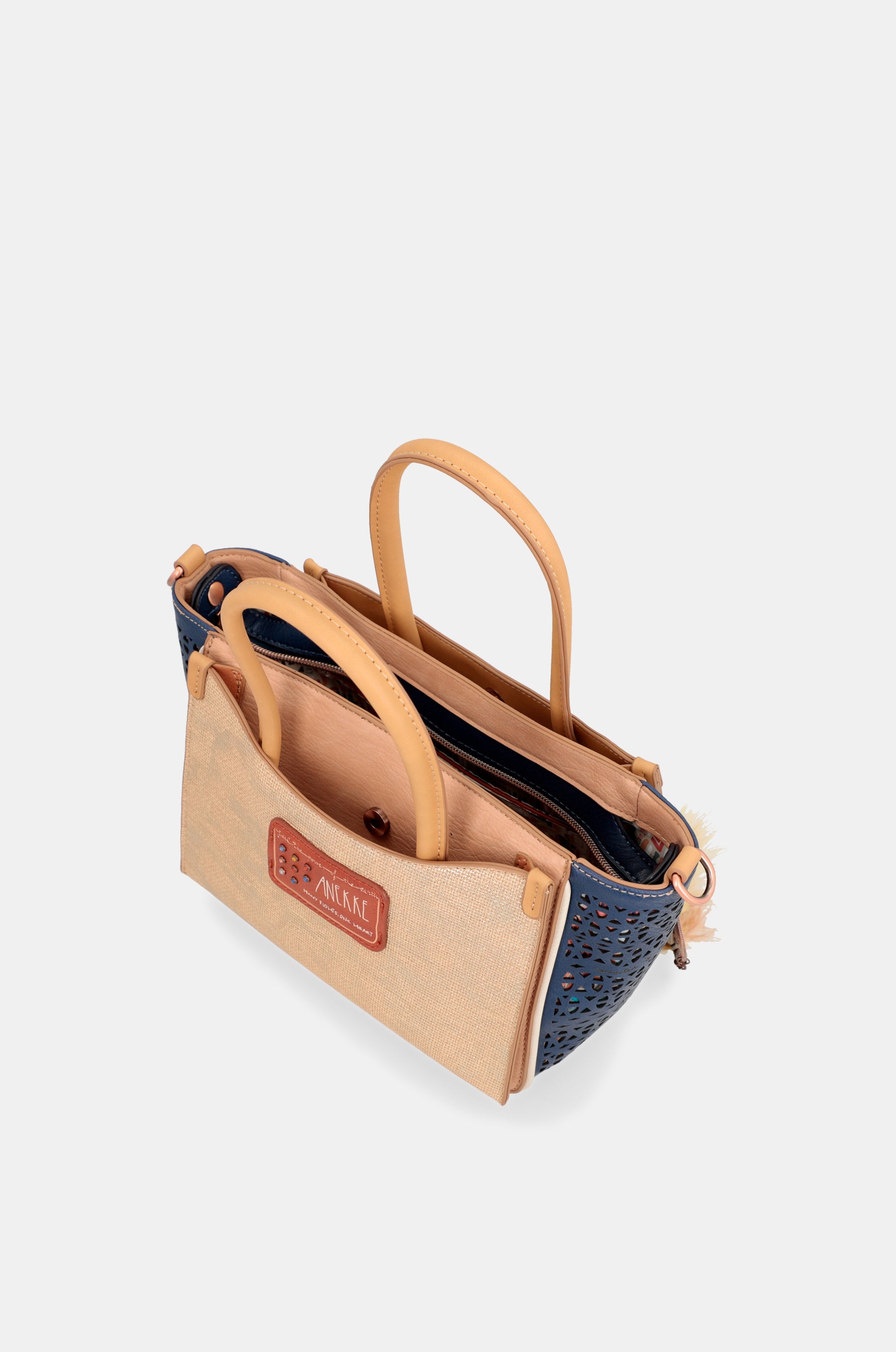 Bolso dos asas con bandolera Tribe