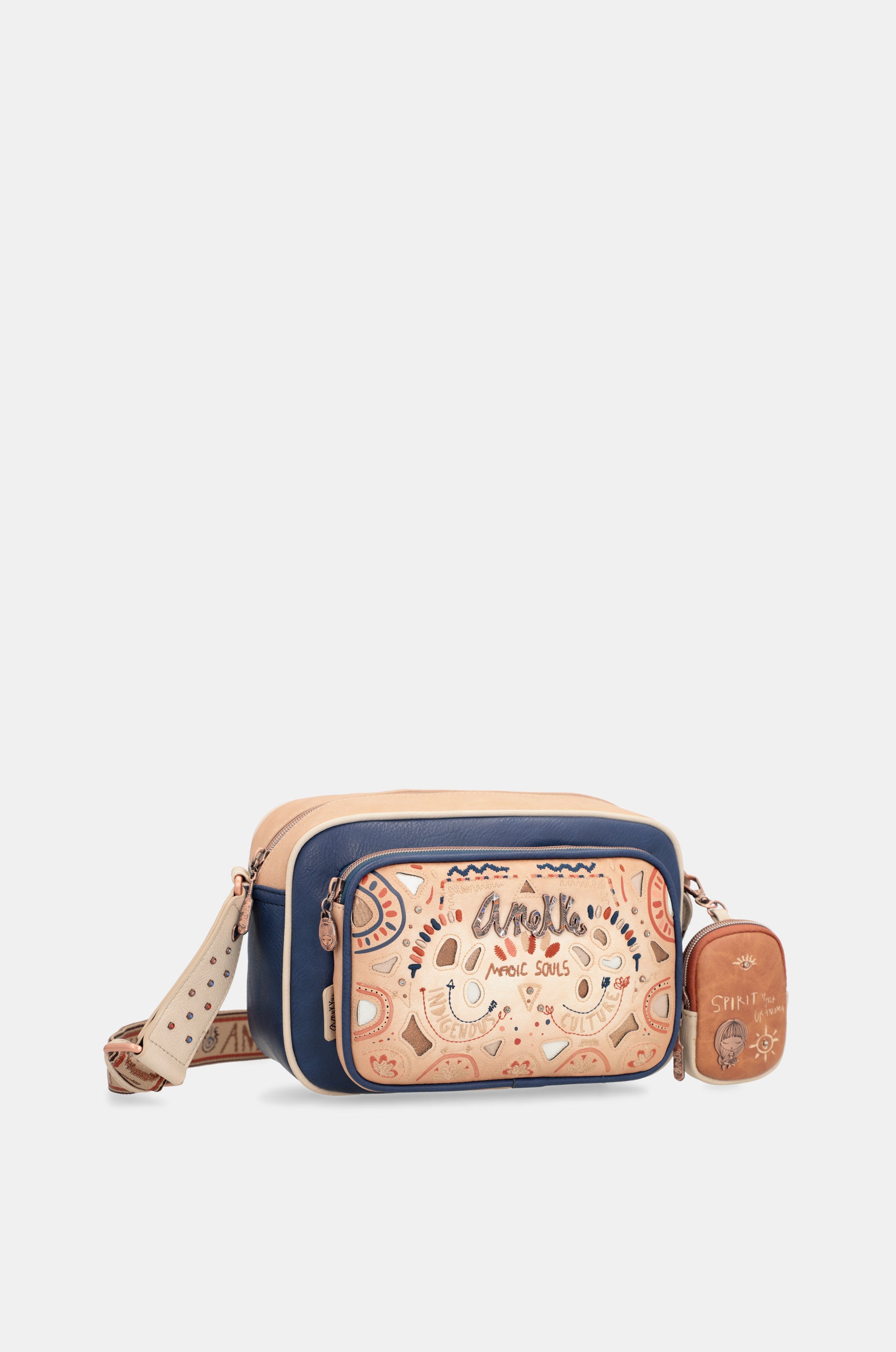 Bandolera azul marino Tribe