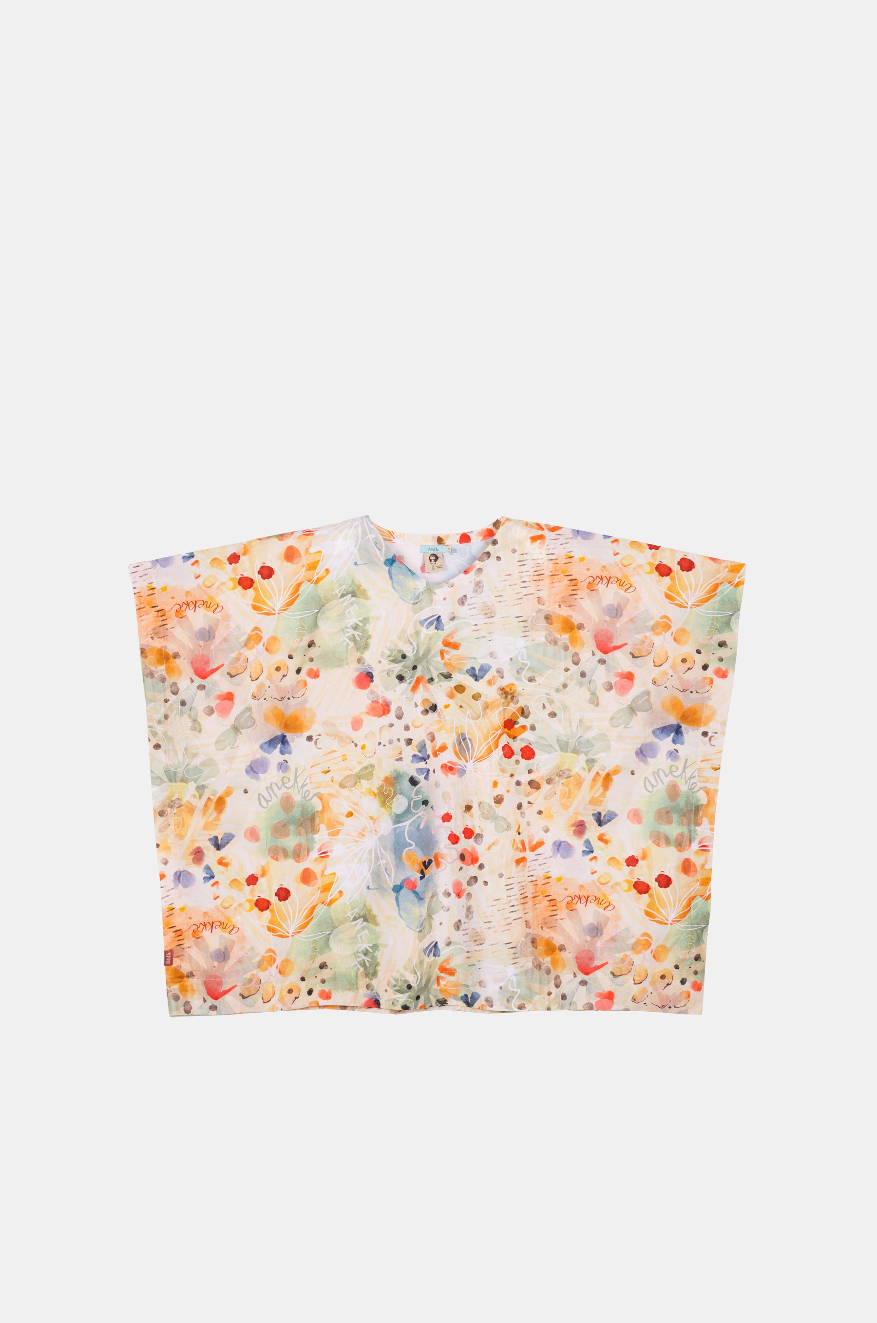Caftán estampado naturaleza