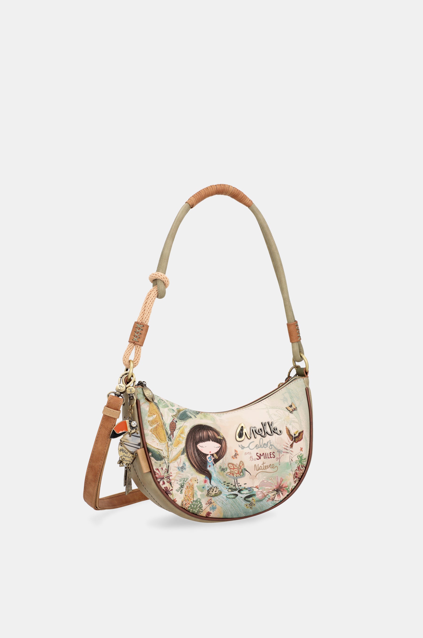 Bolso de hombro ovalado más bandolera Amazonia