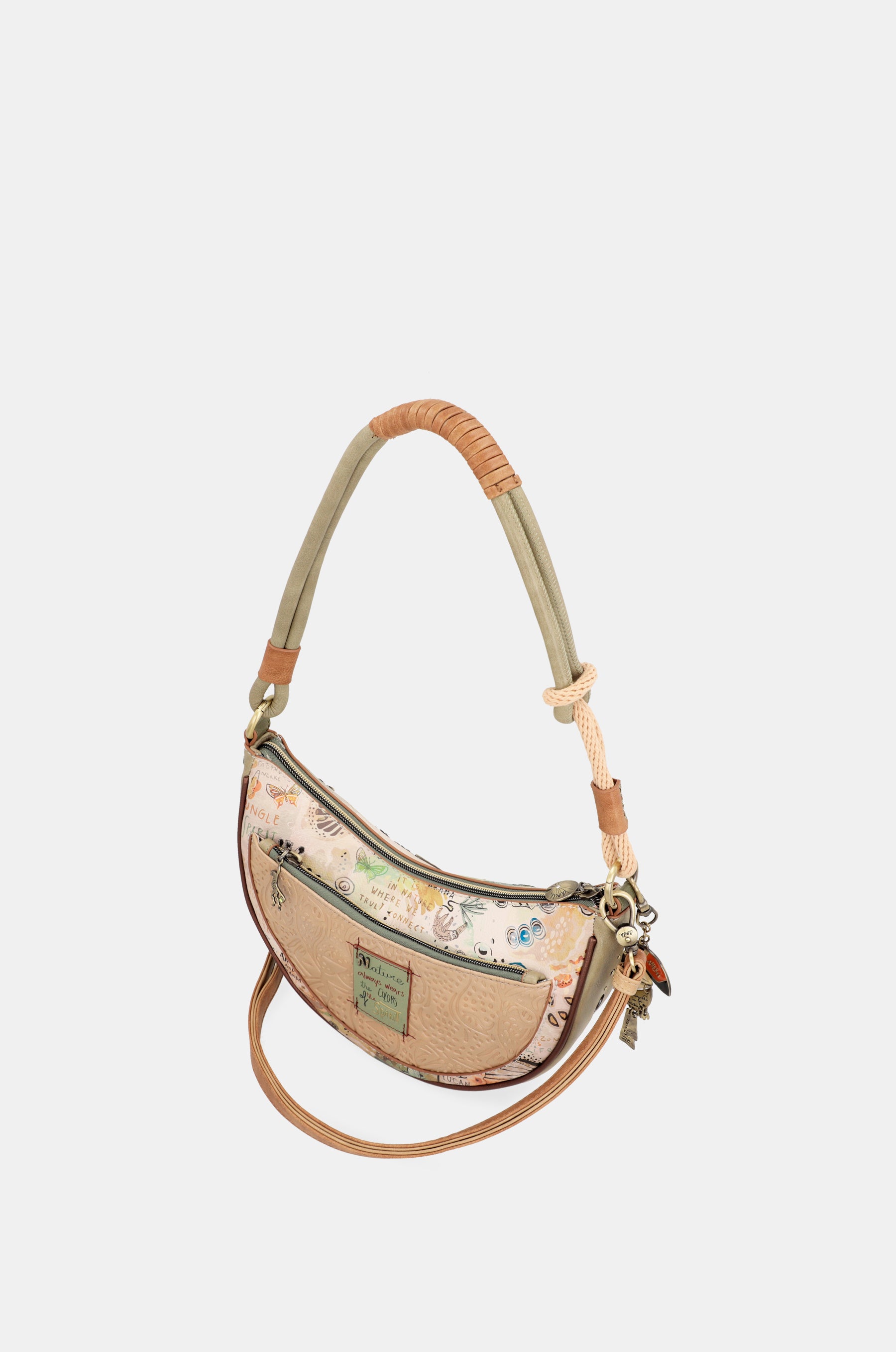 Bolso de hombro ovalado más bandolera Amazonia