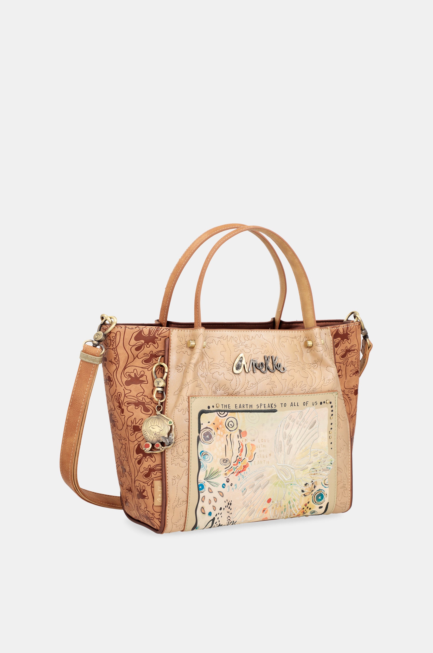 Bolso tote con bandolera Butterfly