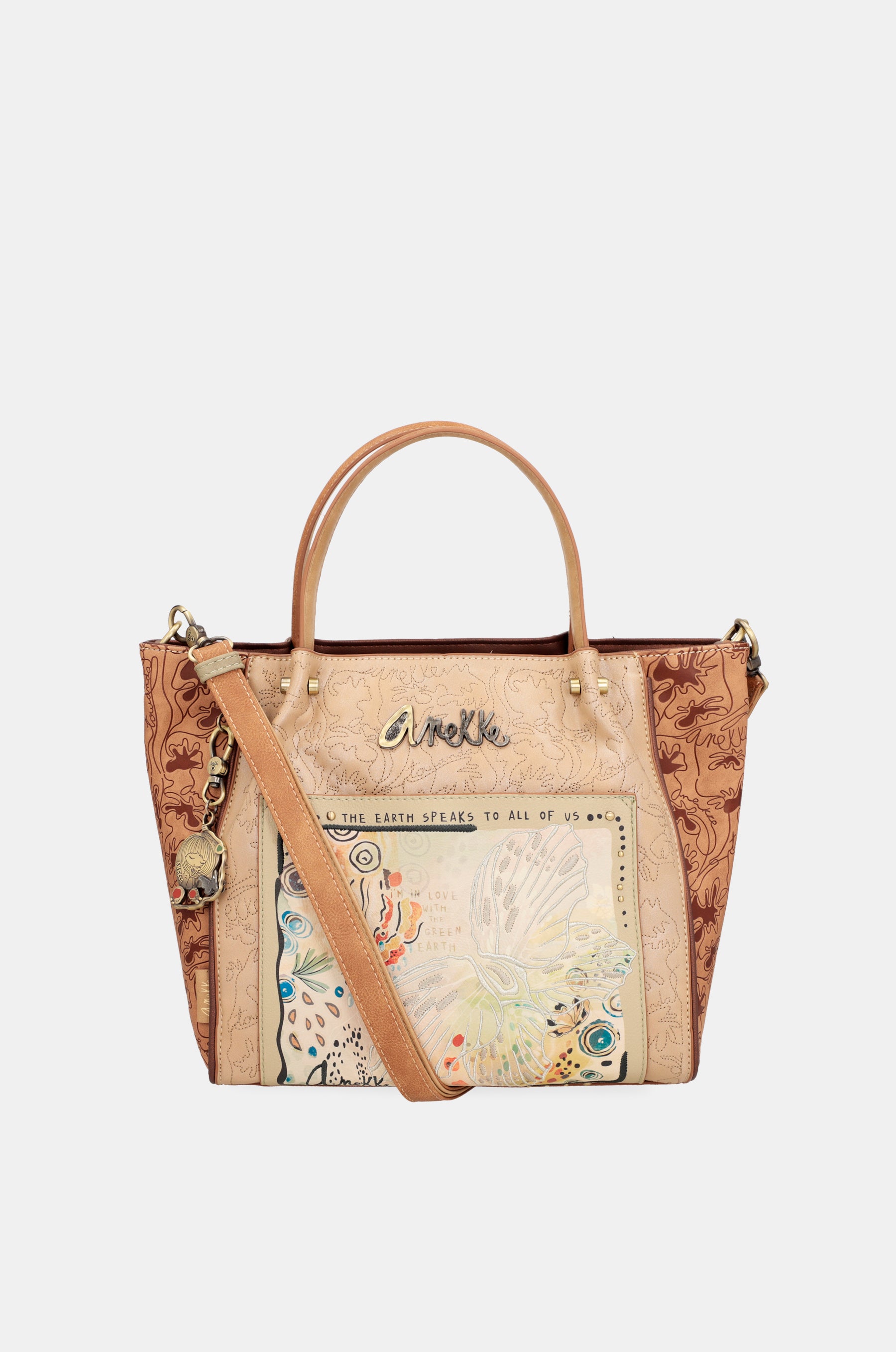 Bolso tote con bandolera Butterfly