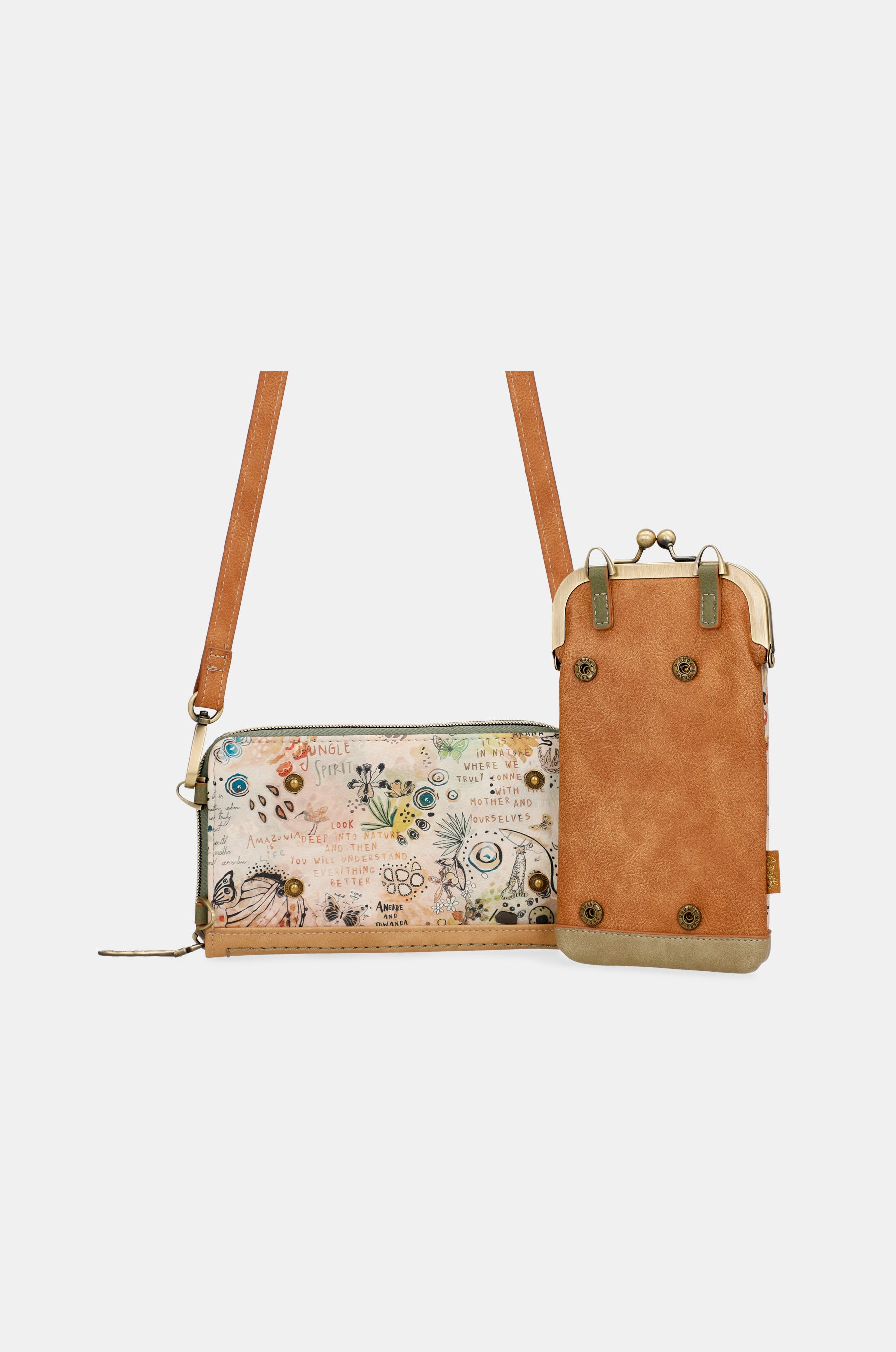 Bandolera y billetero 2 en 1 Butterfly