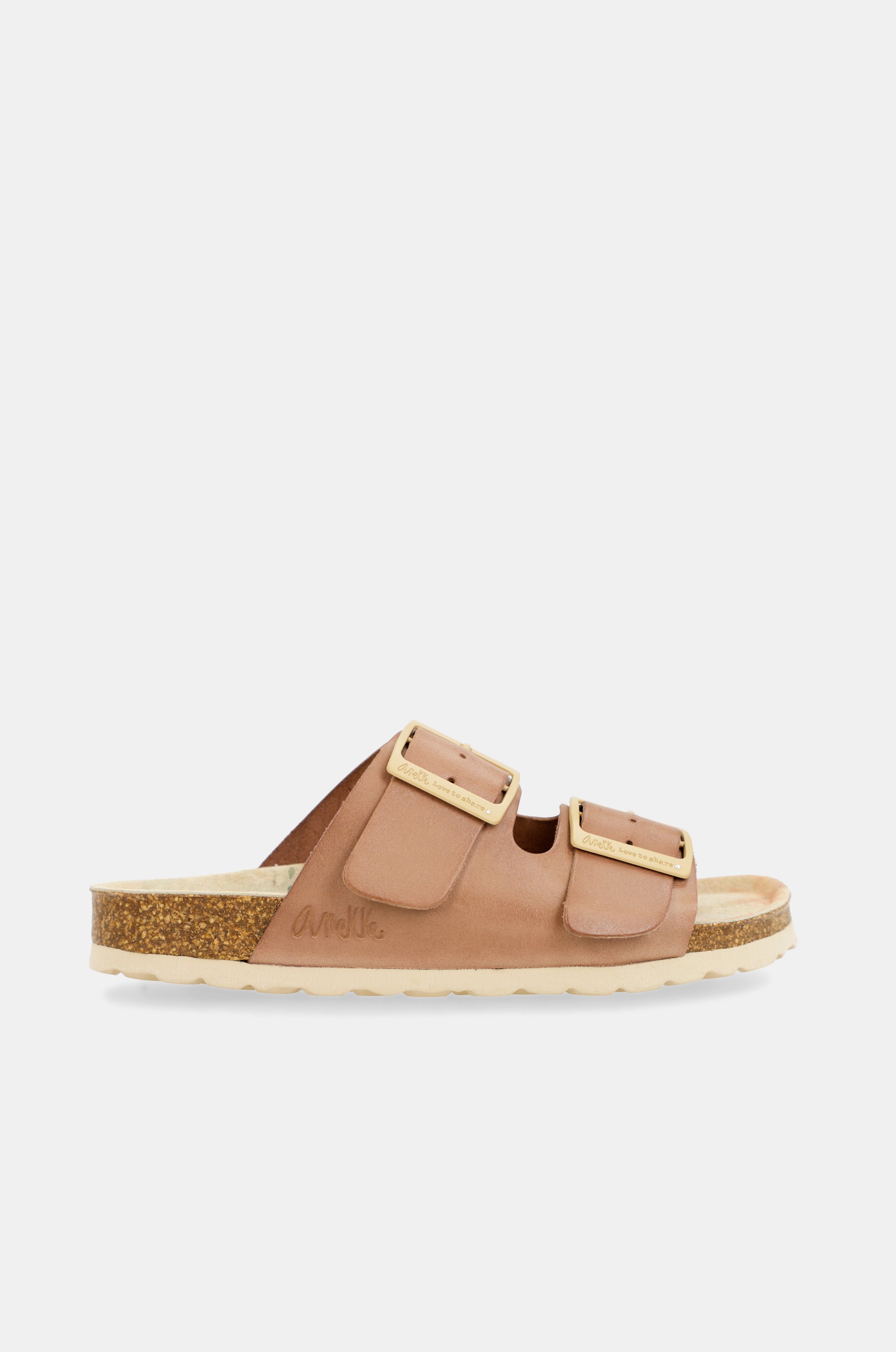 Sandalias bio de mujer marrón claro Amazonia