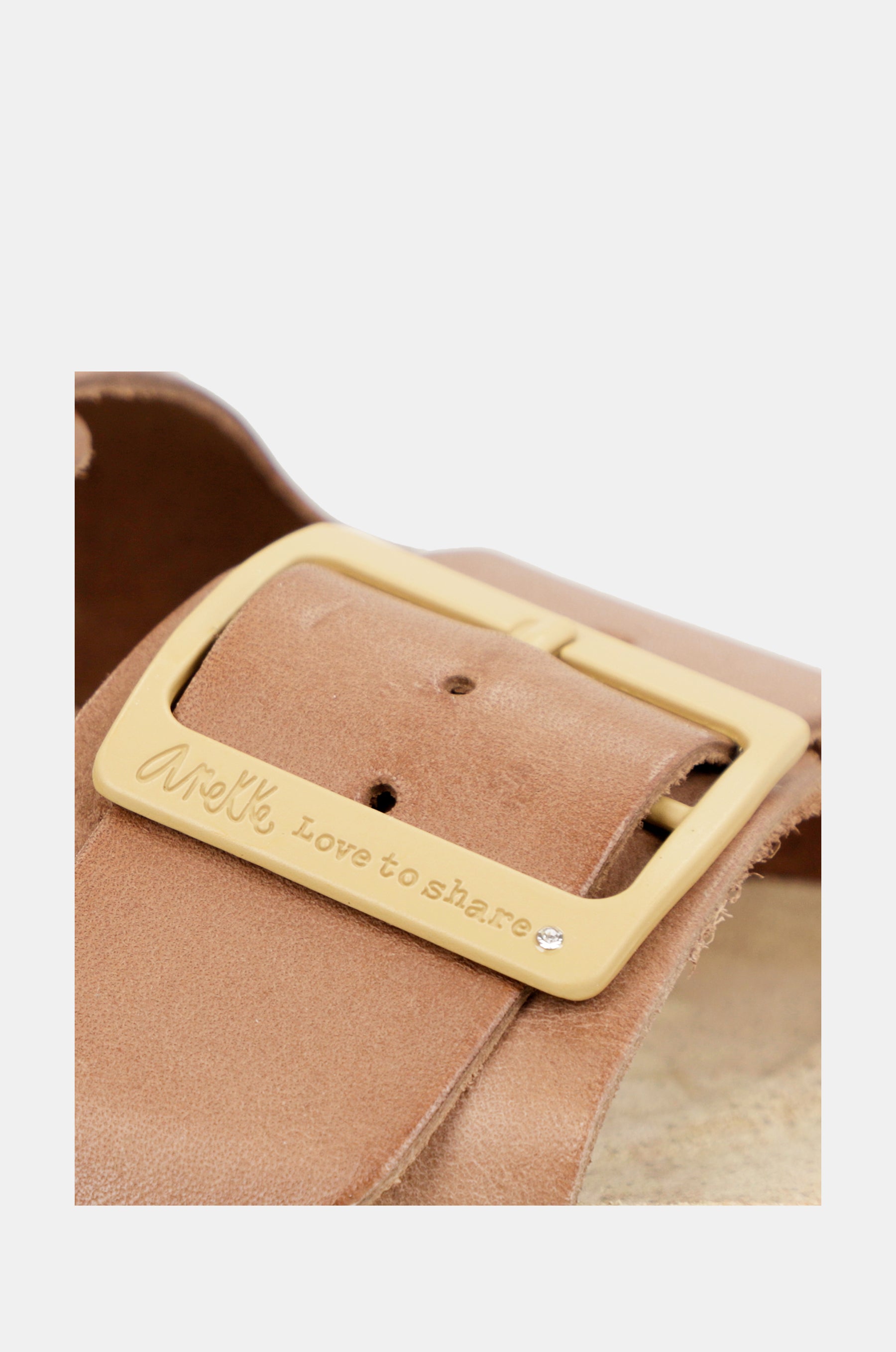 Sandalias bio de mujer marrón claro Amazonia
