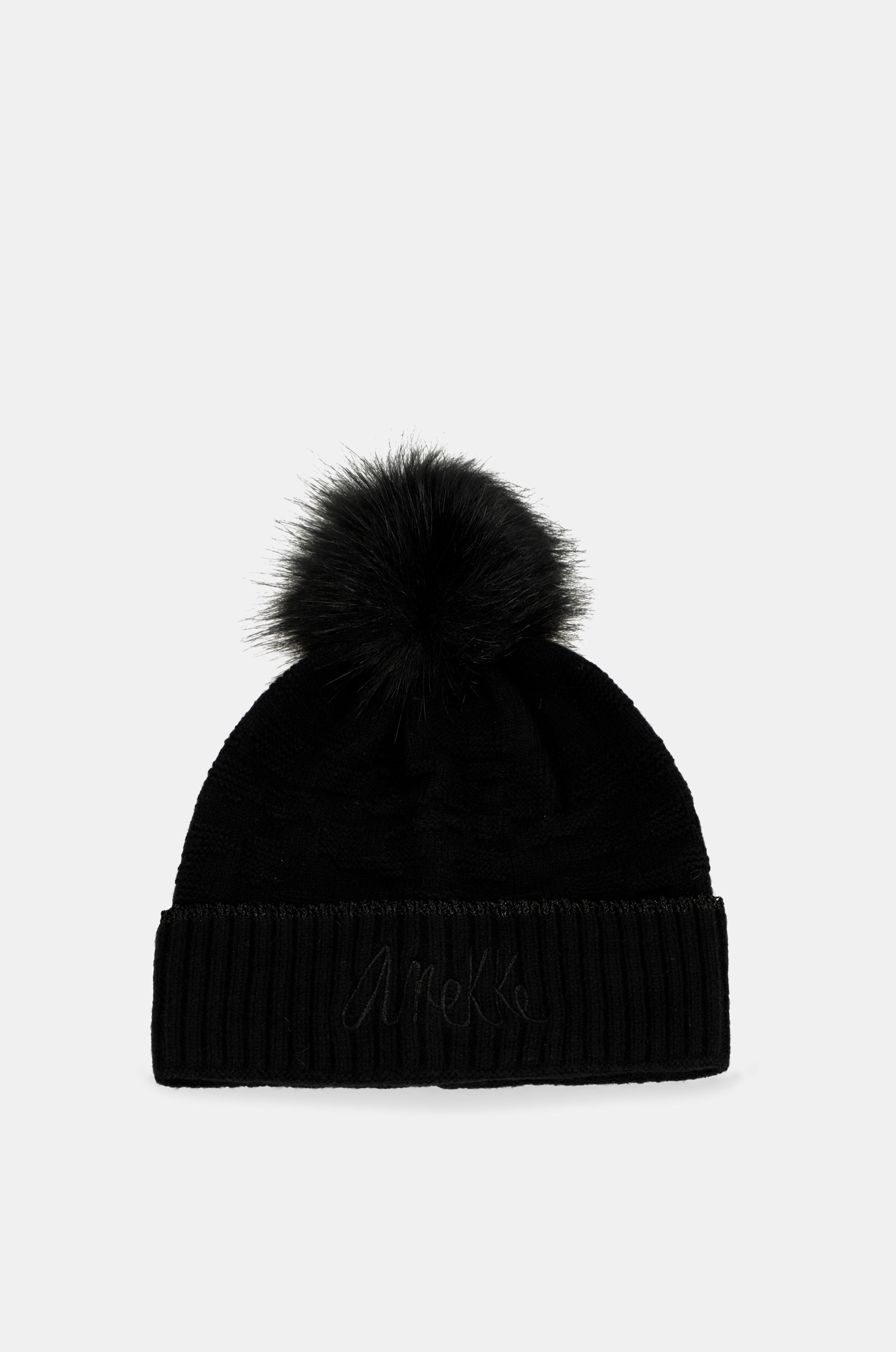Gorro de punto negro Shodō