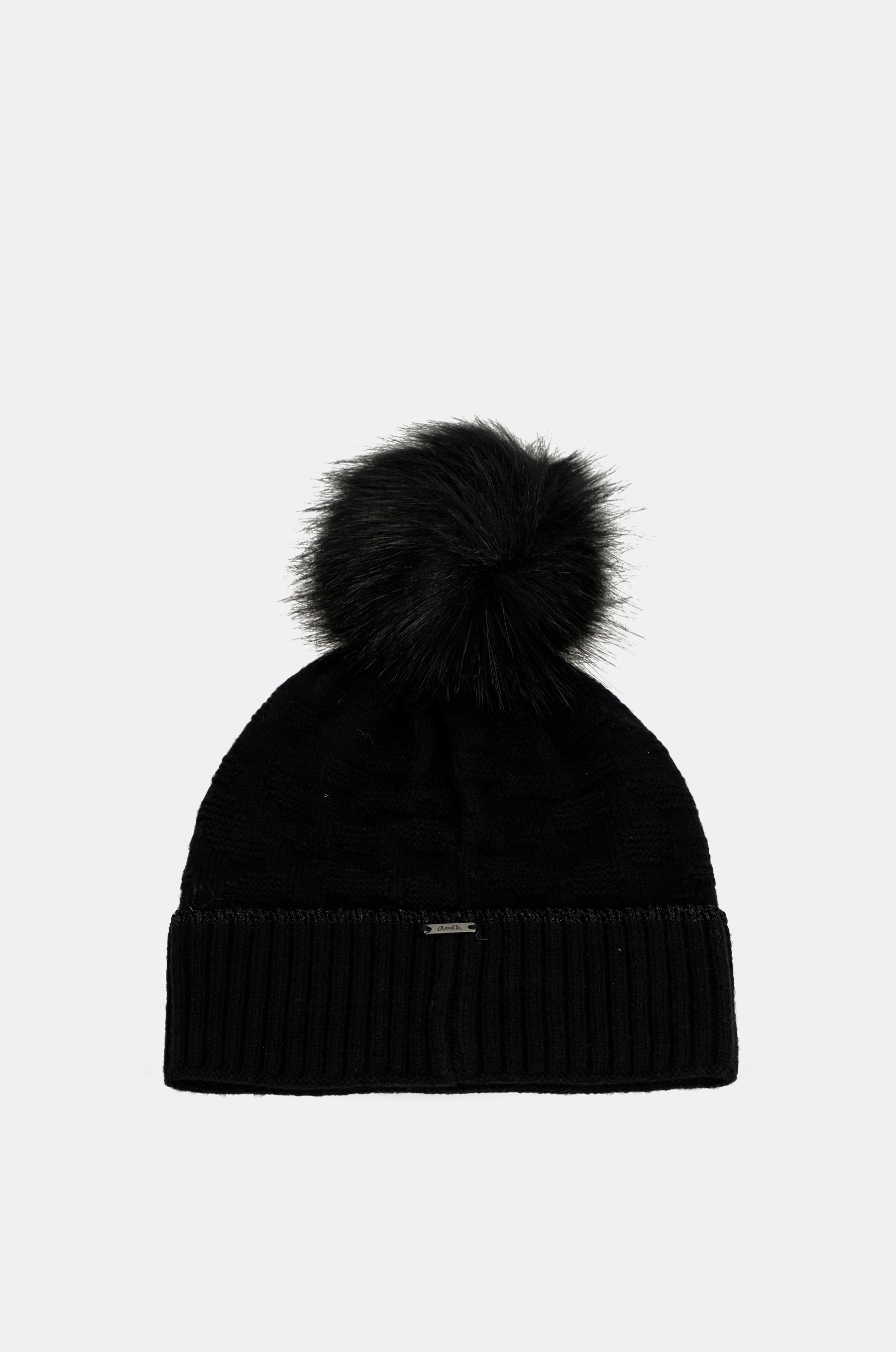 Gorro de punto negro Shodō