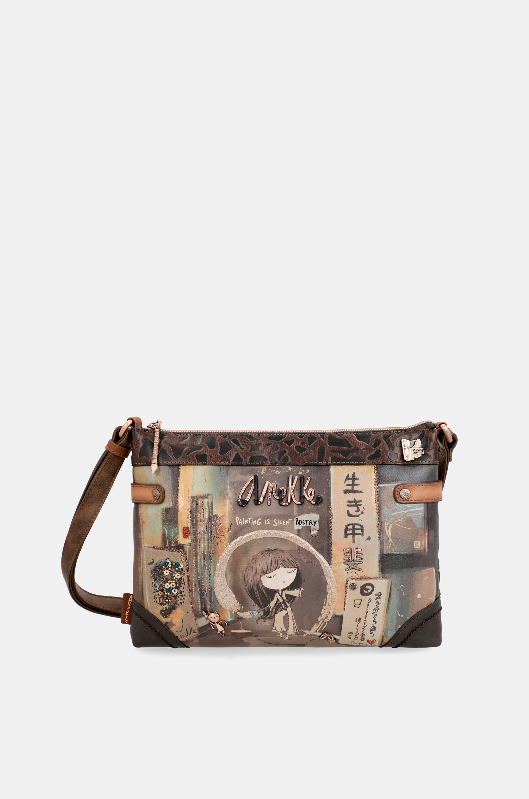 Bandolera marrón Shōen