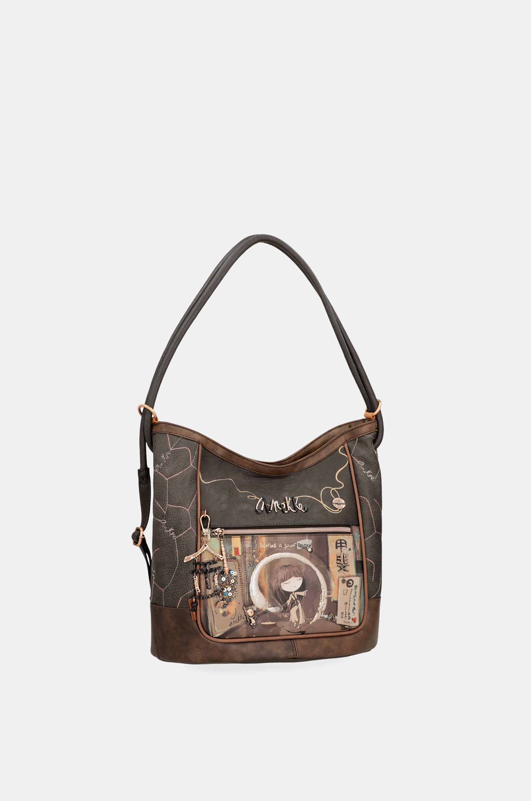 Bolso de hombro convertible en mochila Shōen